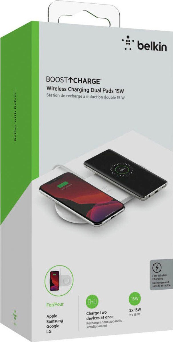 Belkin Wireless Charger »BoostCharge Dual Pad 2x 15W«