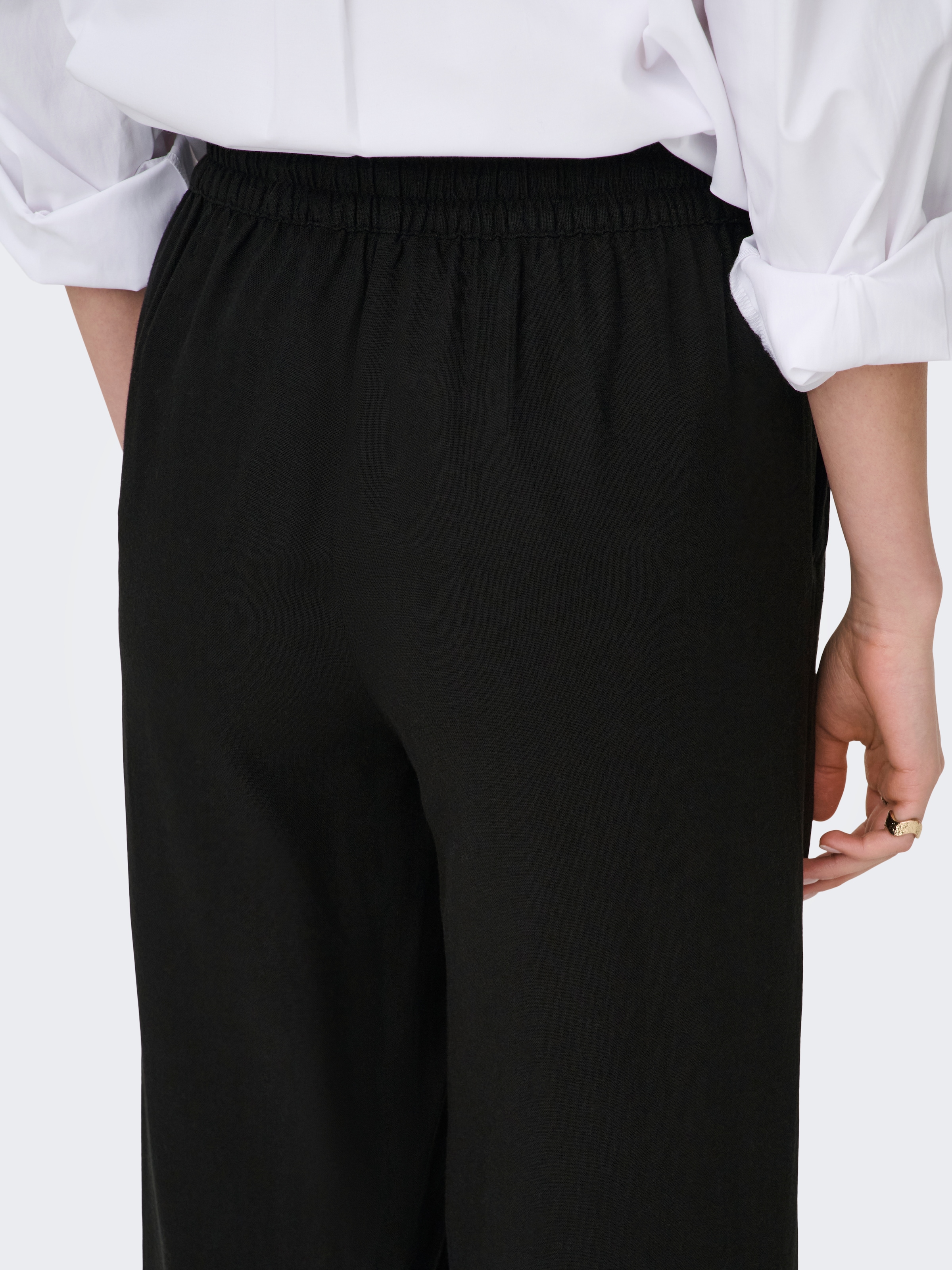 JDY Schlupfhose »JDYSAY LINEN HW WIDE PANT WVN NOOS«  Sommerhose mit Leinen