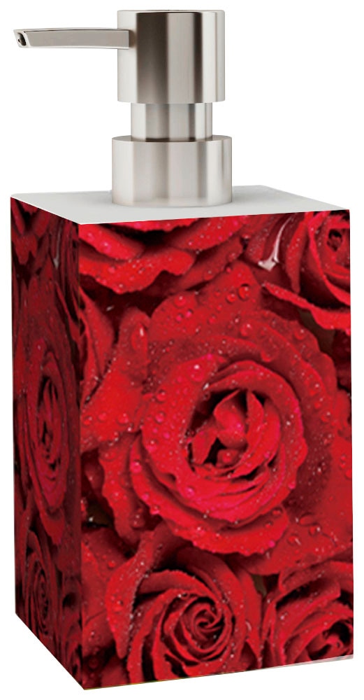 Sanilo Badaccessoire-Set »Rosen« bestehend aus WC-Sitz, Badteppich, Stöpsel, Seifenspender, WC-Bürste