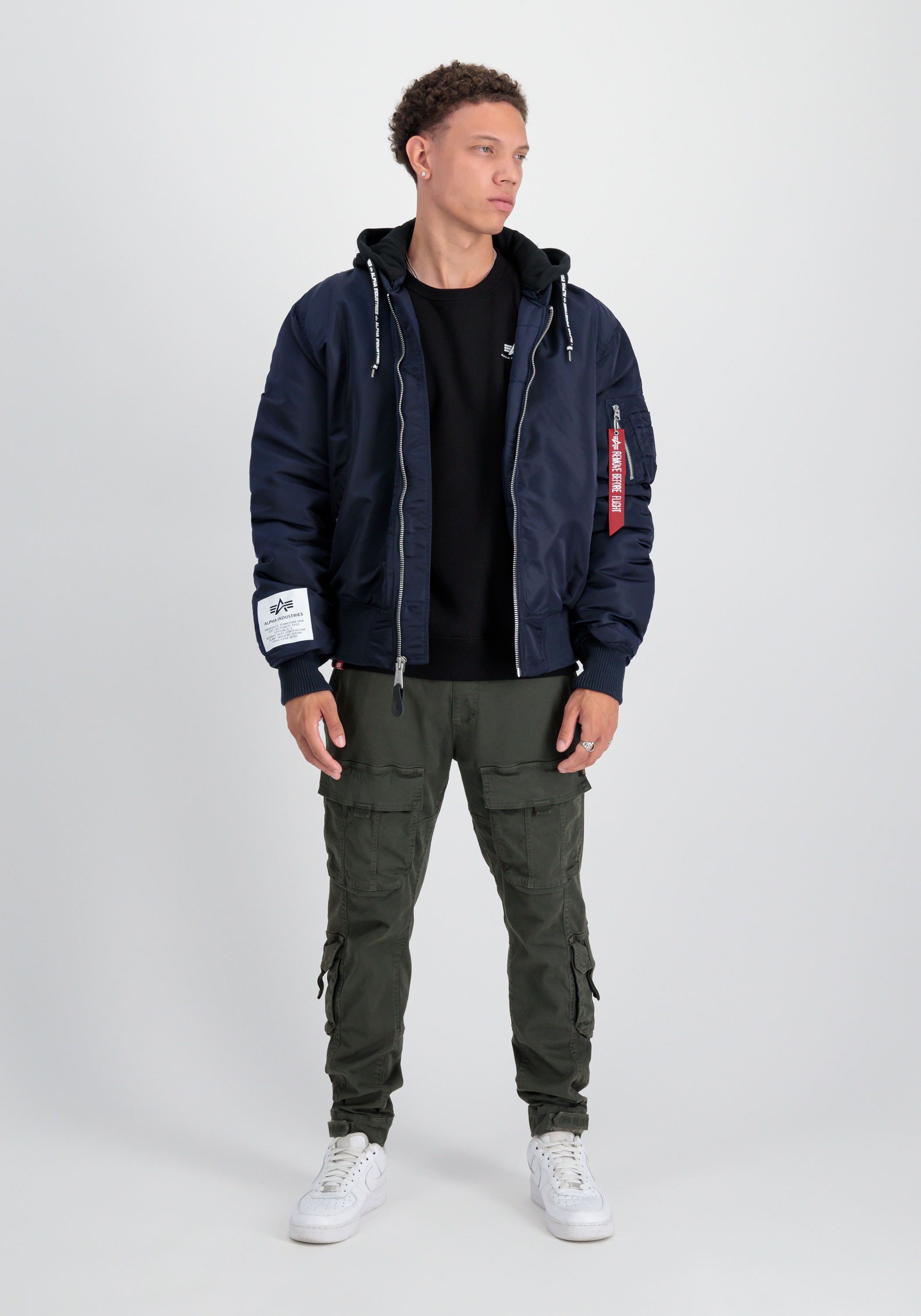 Alpha Industries Bomberjacke »Alpha Industries Men - Bomber Jackets MA-1 Zip Hood Print«