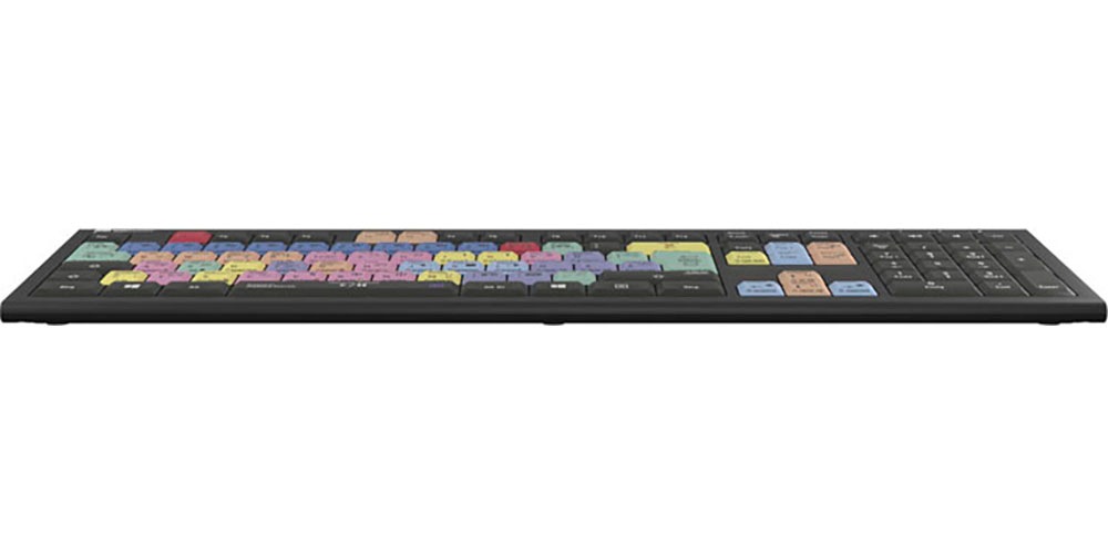 Logickeyboard Tastatur »Adobe Premiere Pro CC Astra 2 DE (PC)«, (Ziffernblock-USB-Hub)