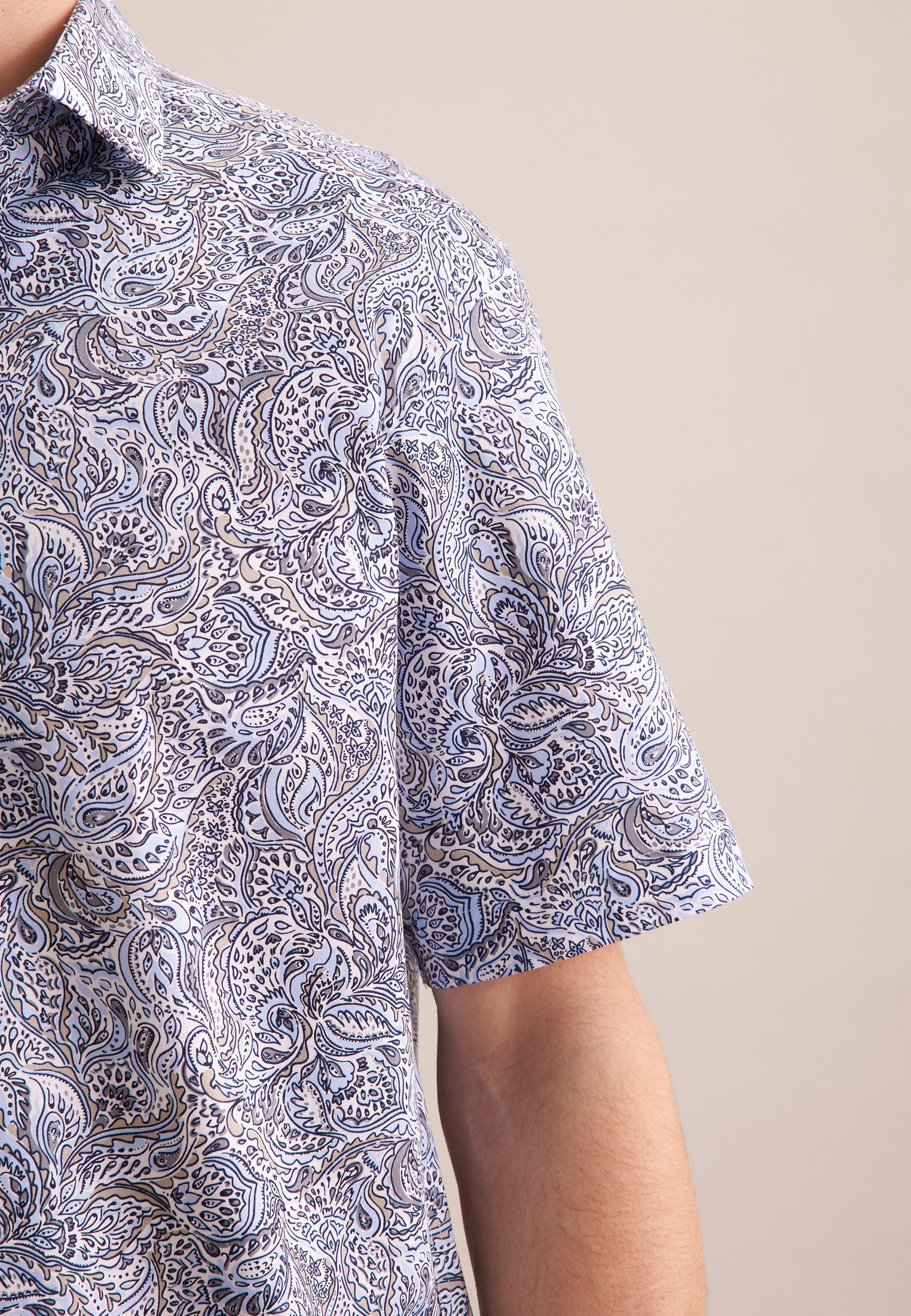 seidensticker Businesshemd »Comfort«, Comfort Kurzarm Kentkragen Floral