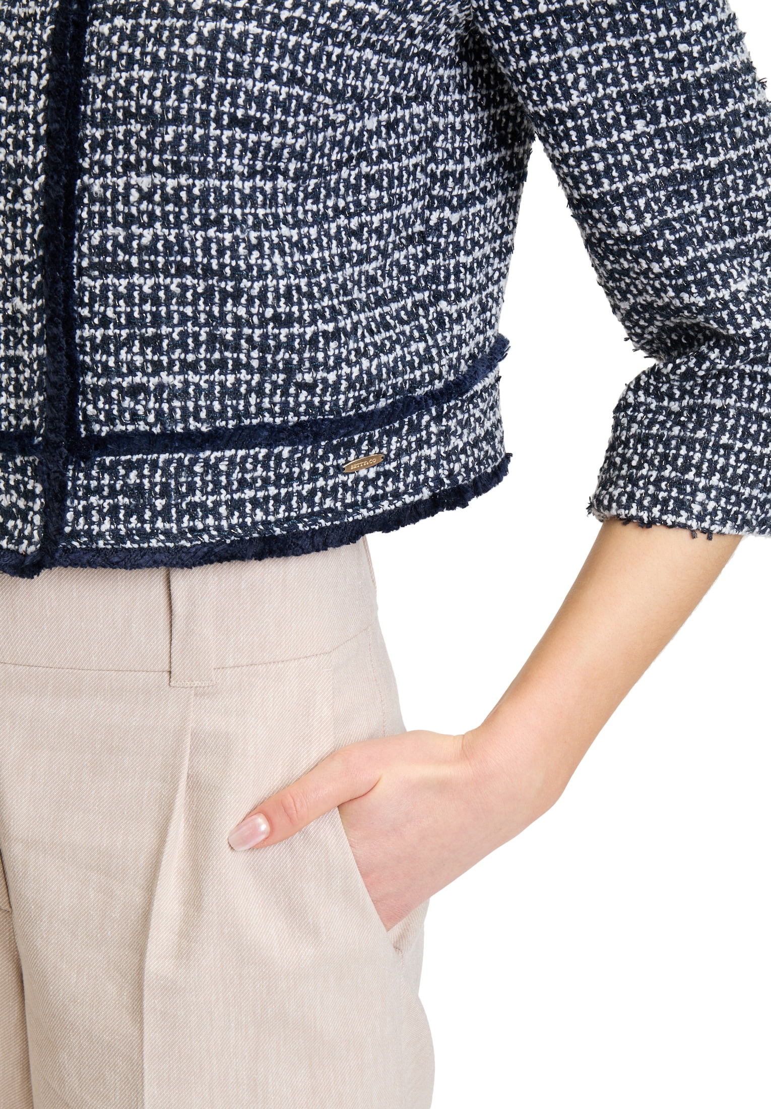 Betty&Co Boleroblazer »Bolero-Jacke mit aufgesetzten Taschen«