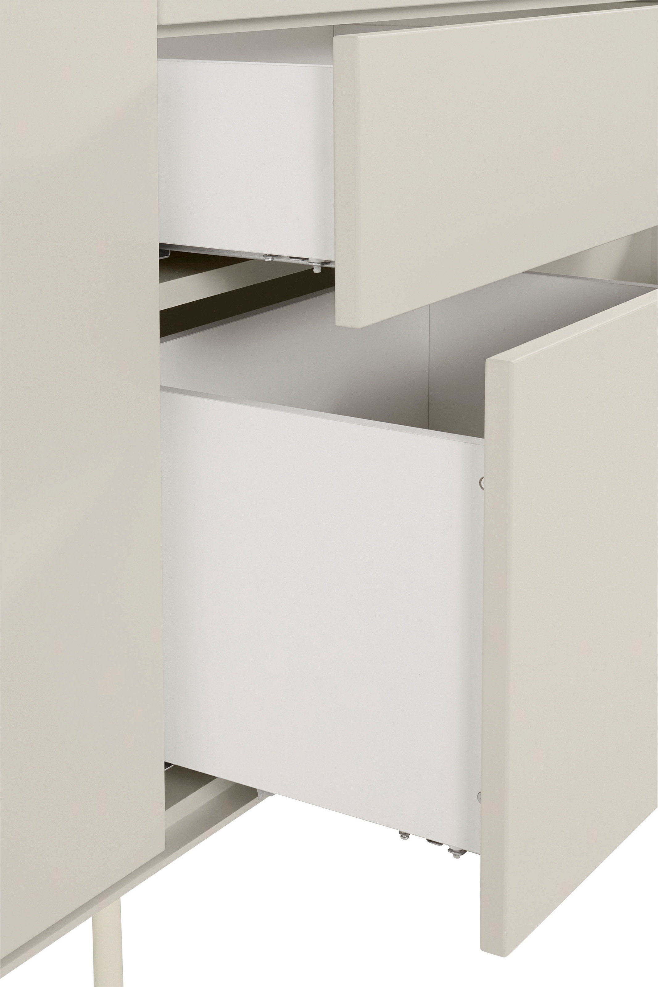 LeGer Home by Lena Gercke Sideboard »Essentials«, (2 St.), Breite: 279cm, MDF lackiert, Push-to-open-Funktion