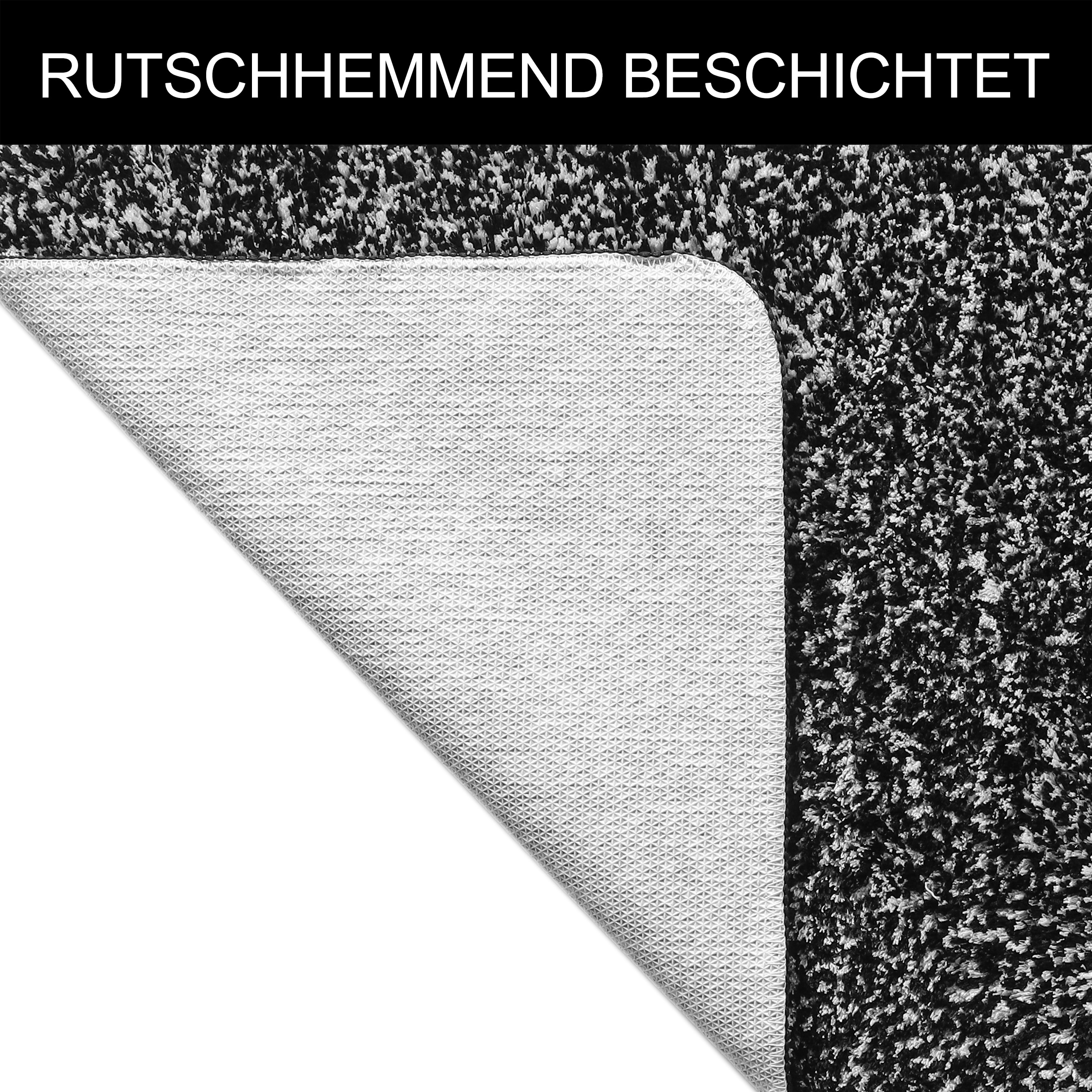 OTTO home Badematte »Vanessa meliert, Badvorleger, Badezimmer Teppich, Duschvorleger« Höhe 20 mm rutschhemmend beschichtet strapazierfähig Badteppich, weiche Haptik, unifarben
