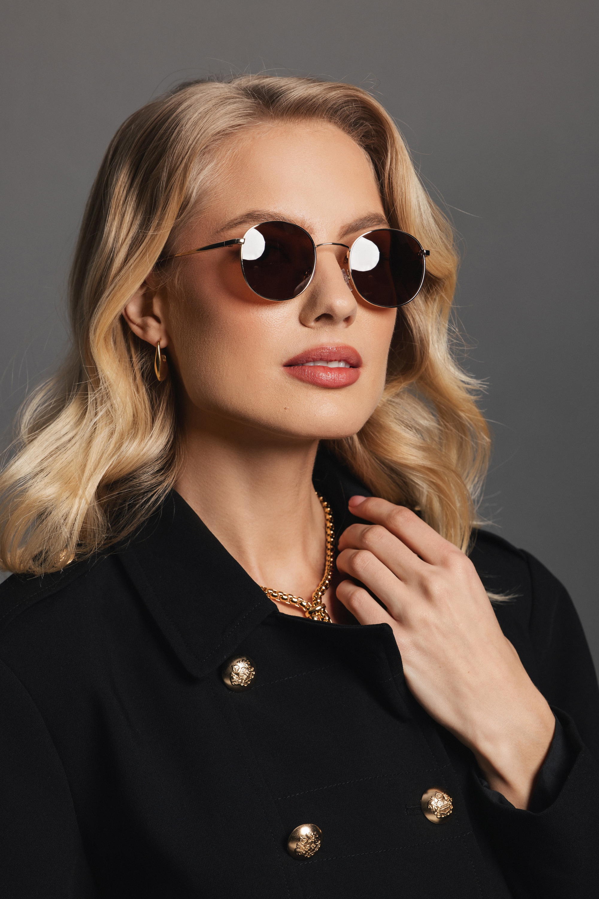 MARC LAUDER Sonnenbrille »LA10-03« 3: dunkles Glas, starke Sonneneinstrahlung