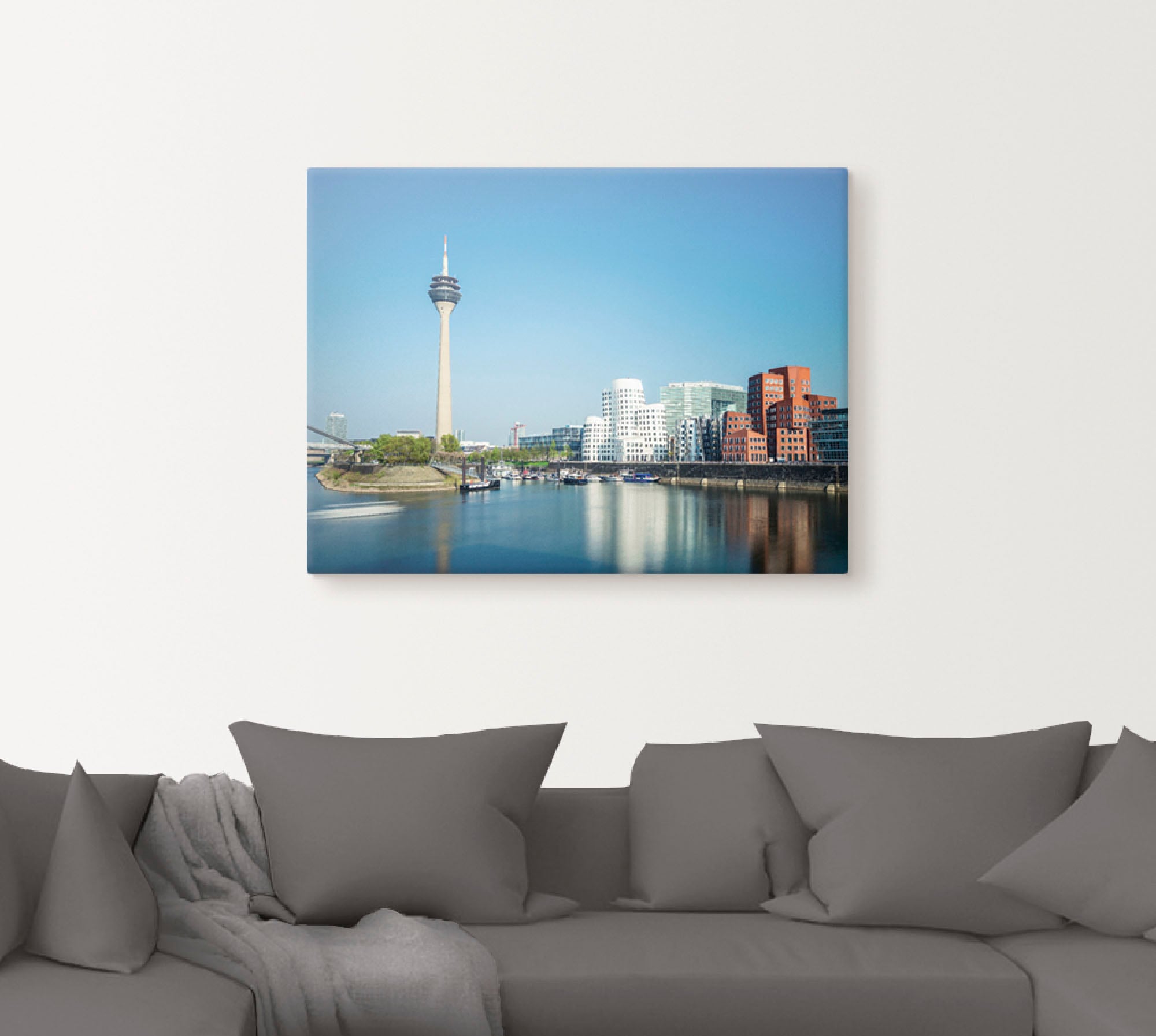 Artland Wandbild »Düsseldorf Medienhafen 2«, Deutschland, (1 St.), als Alubild, Leinwandbild, Wandaufkleber oder Poster in versch. Größen