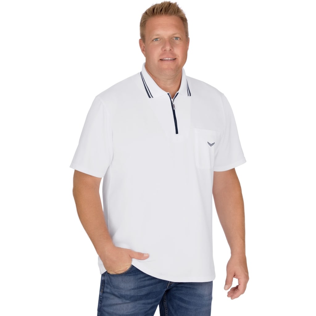 Trigema Poloshirt »TRIGEMA Poloshirt mit Reißverschluss«, (1 tlg.)