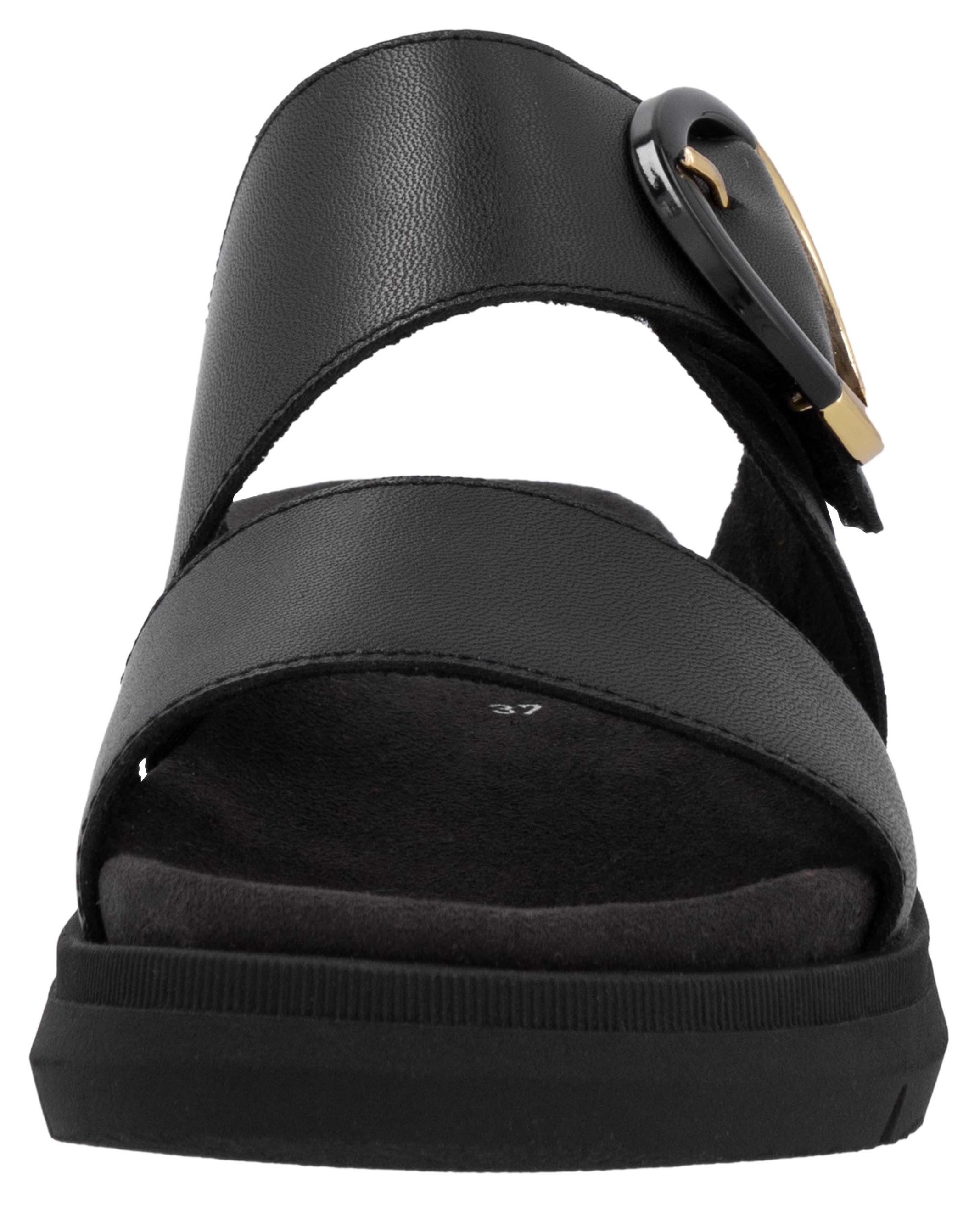 Remonte Pantolette, Keilabsatz, Sommerschuh, Bequemschuh mit Klettverschluss