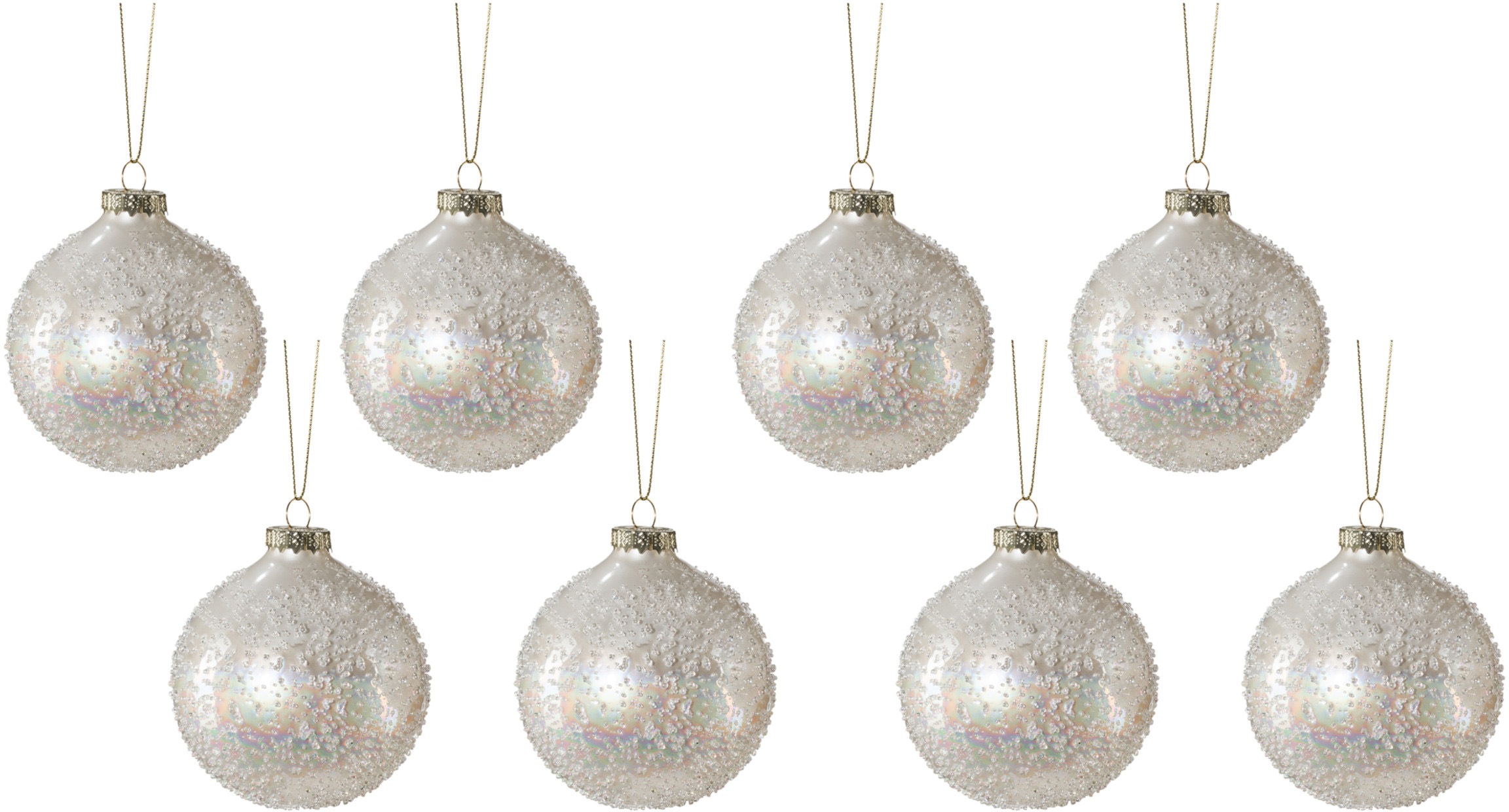 Weihnachtsbaumkugel mit kaufen Perl-Optik Christbaumschmuck, »Weihnachtsdeko, online Glas«, 8 Christbaumkugeln deco Creativ bequem (Packung, St.),