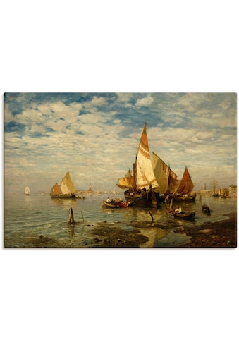 Leinwandbild »In der Lagune bei Venedig«, Bilder von Booten & Schiffen, (1 St.)