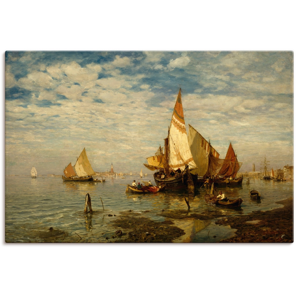 Artland Leinwandbild »In der Lagune bei Venedig«, Bilder von Booten & Schiffen, (1 St.)