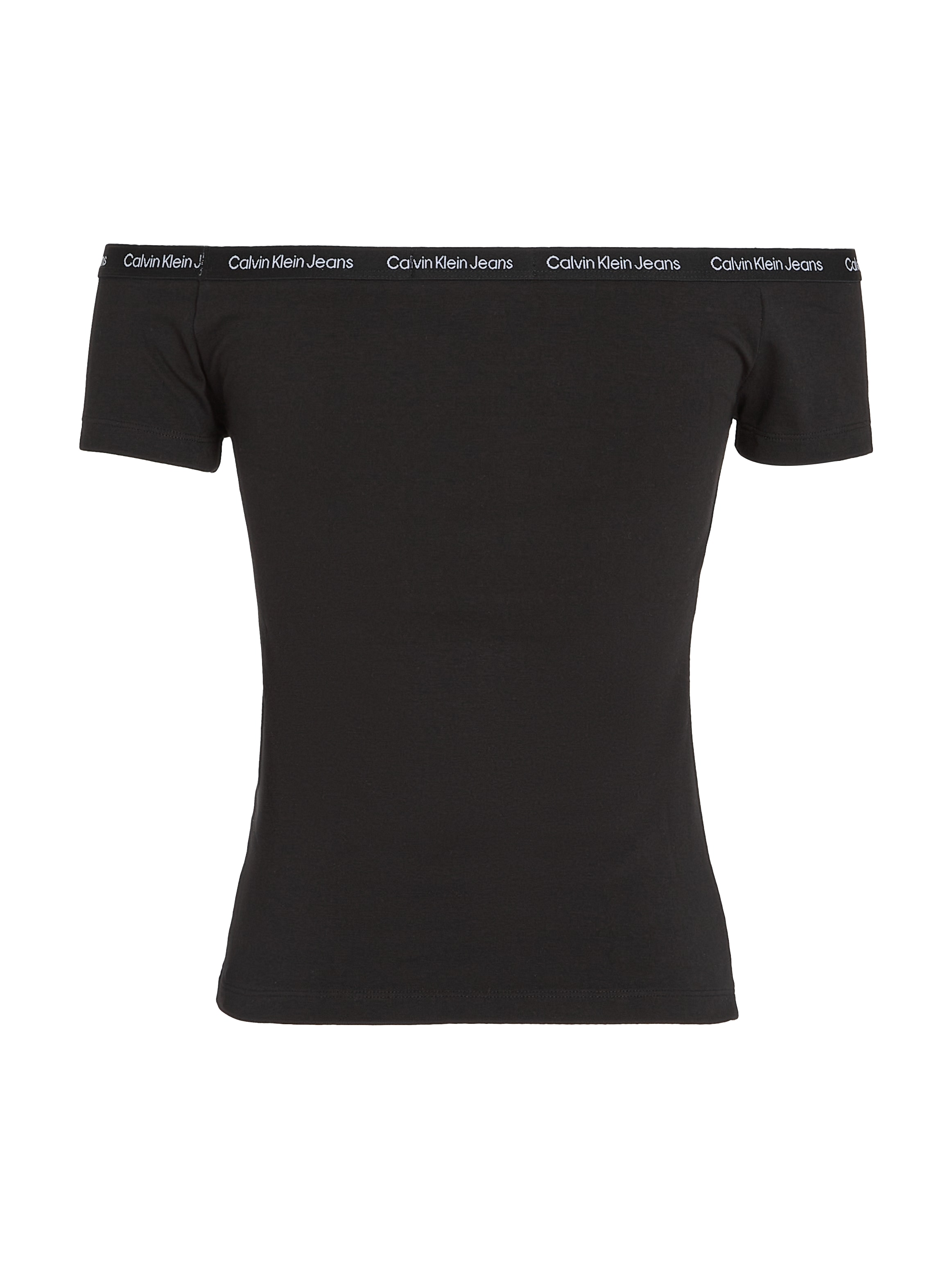 Calvin Klein Jeans T-Shirt »LOGO ELASTIC BARDOT TOP«, mit Logoschriftzug