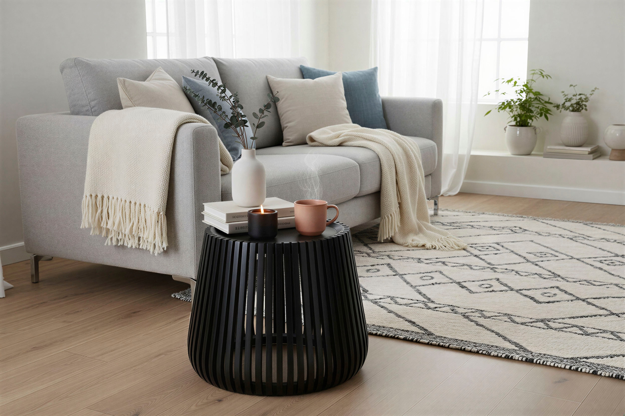 SIT Beistelltisch 1 Stk. tlg. mit Lamellendetails