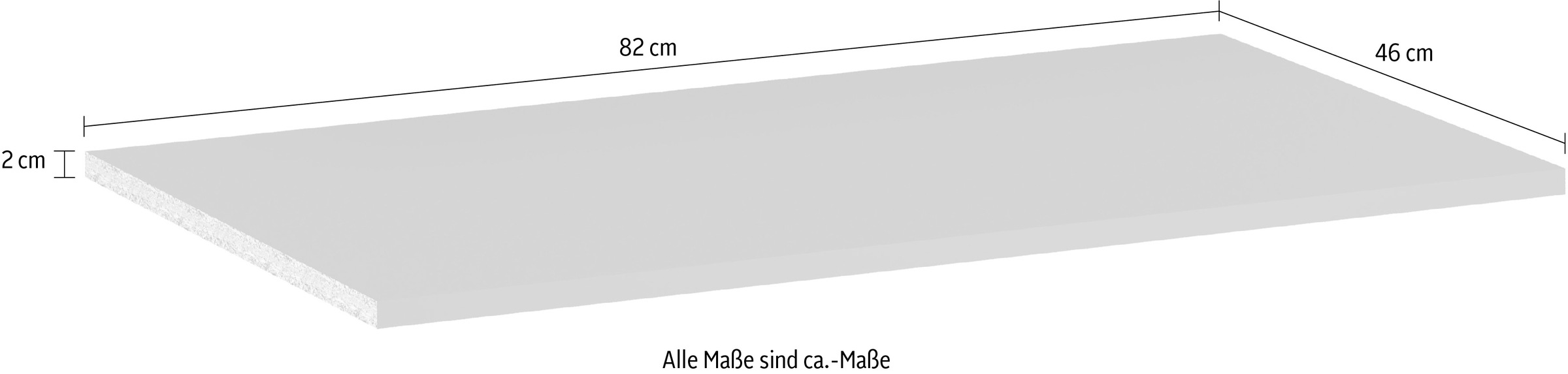 INOSIGN Einlegeboden »Estepona« 3 Stk. tlg. Einlegeboden 3er Set in Anthrazit  - Für den Kleiderschrank 15255557