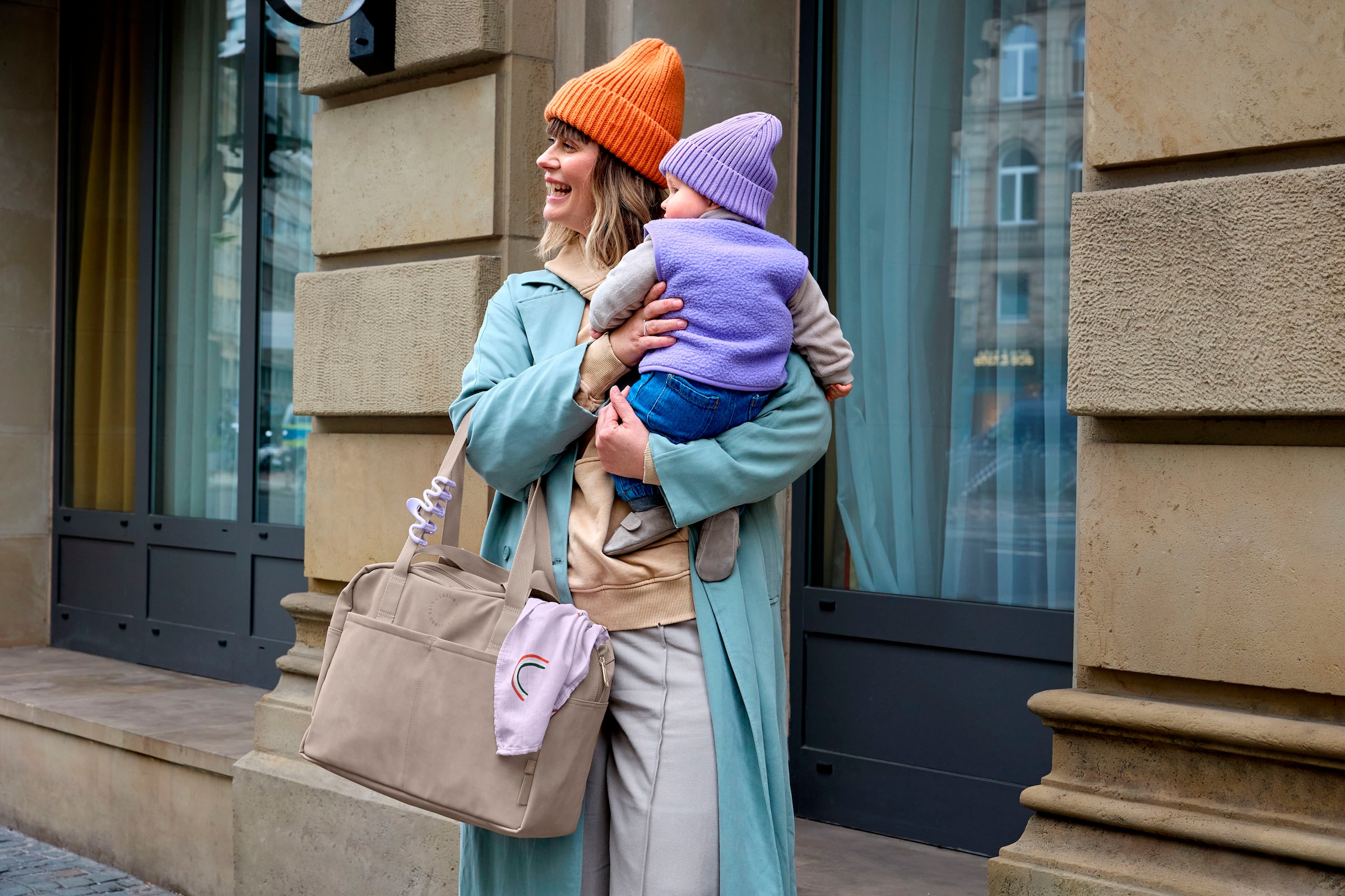 LÄSSIG Wickeltasche »Green Label, Everyday Bag humus«, für Kinderwagen oder Buggy