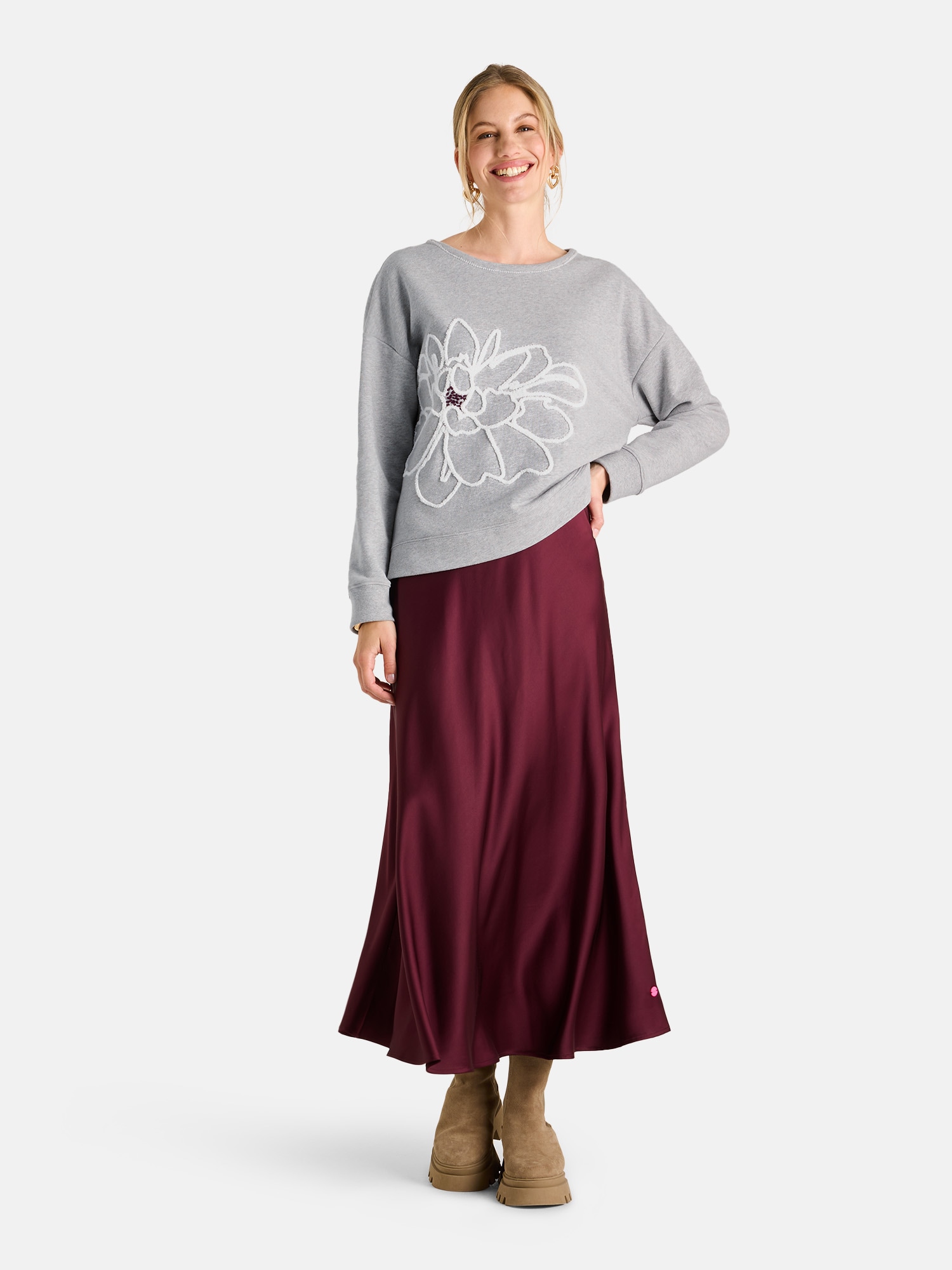 Lieblingsstück Sweatshirt »AjaL«, mit floralem Motiv, Rundhals
