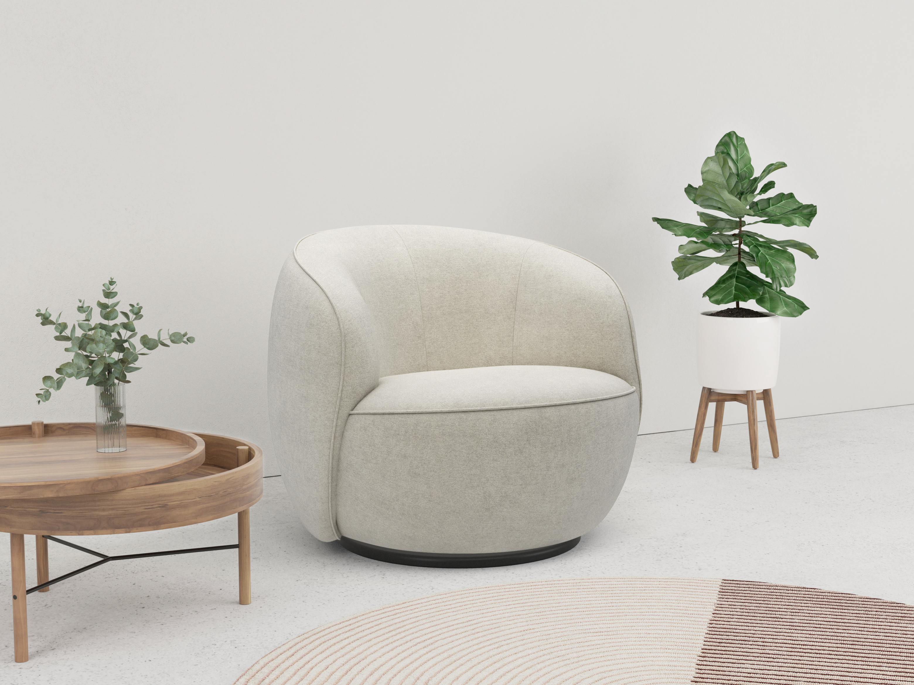 Loungesessel »Effie«, mit 360° Drehfunktion, komfortables Sitzen