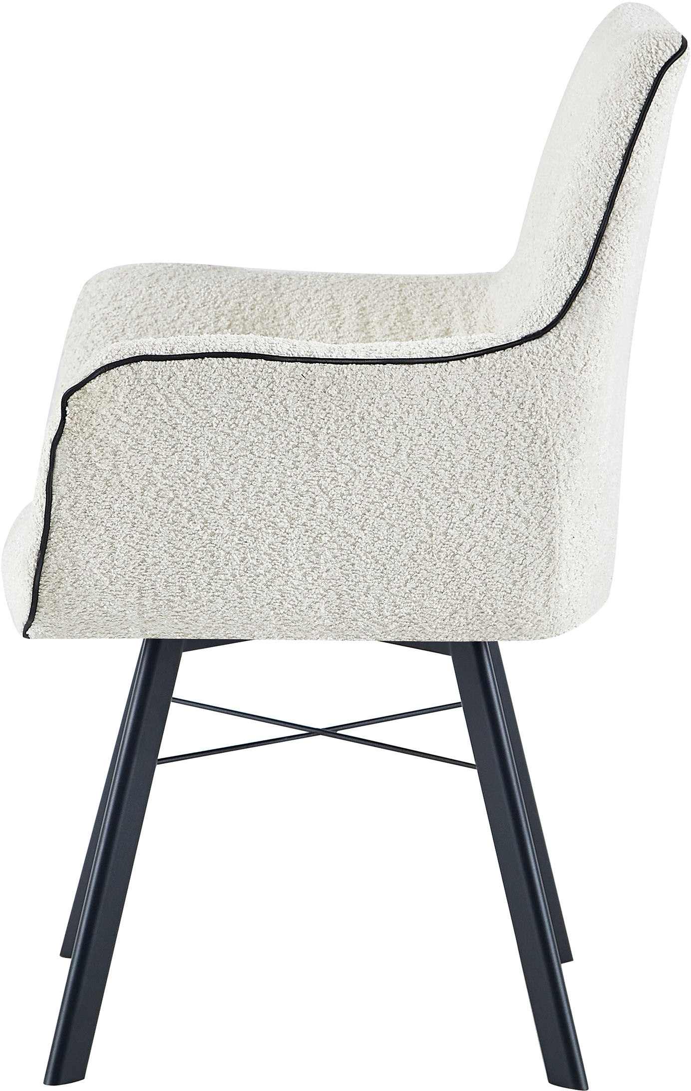 Kayoom Armlehnstuhl »Stuhl Allie 125, mit Armlehne, 180° drehbar, mit Rückholautomatik« () 1 Stk.180°-drehbar mit Auto-Rückholfunktion,einfaches Aufstehen mit Armlehne