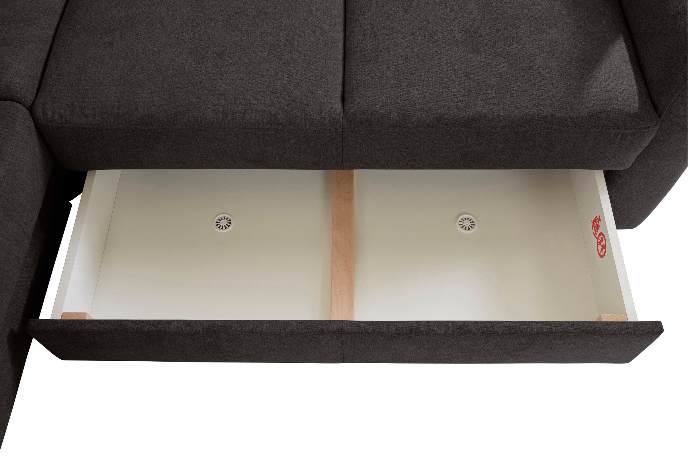 sit&more Ecksofa »Melissa L-Form«, klassisches Polsterprogramm, wahlweise Bettfunktion und Schubkasten