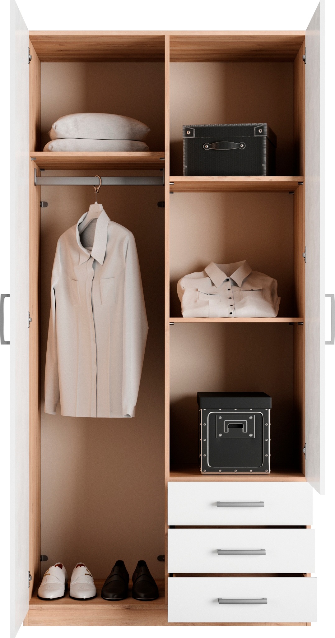 priess Kleiderschrank »Amsterdam« mit oder ohne LED-Beleuchtung