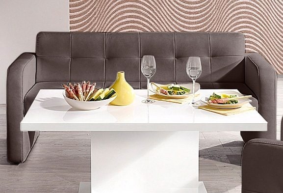 exxpo - sofa fashion Sitzbank »Barista Küchensofa, kompakte Stellmaße, Sitzhöhe 49cm«, mit Rückenlehne