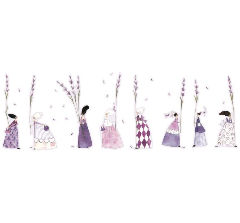 (1 Lavendel Wandtattoo Blumen auf Mädchen«, »Lila Wall-Art St.) bestellen Raten
