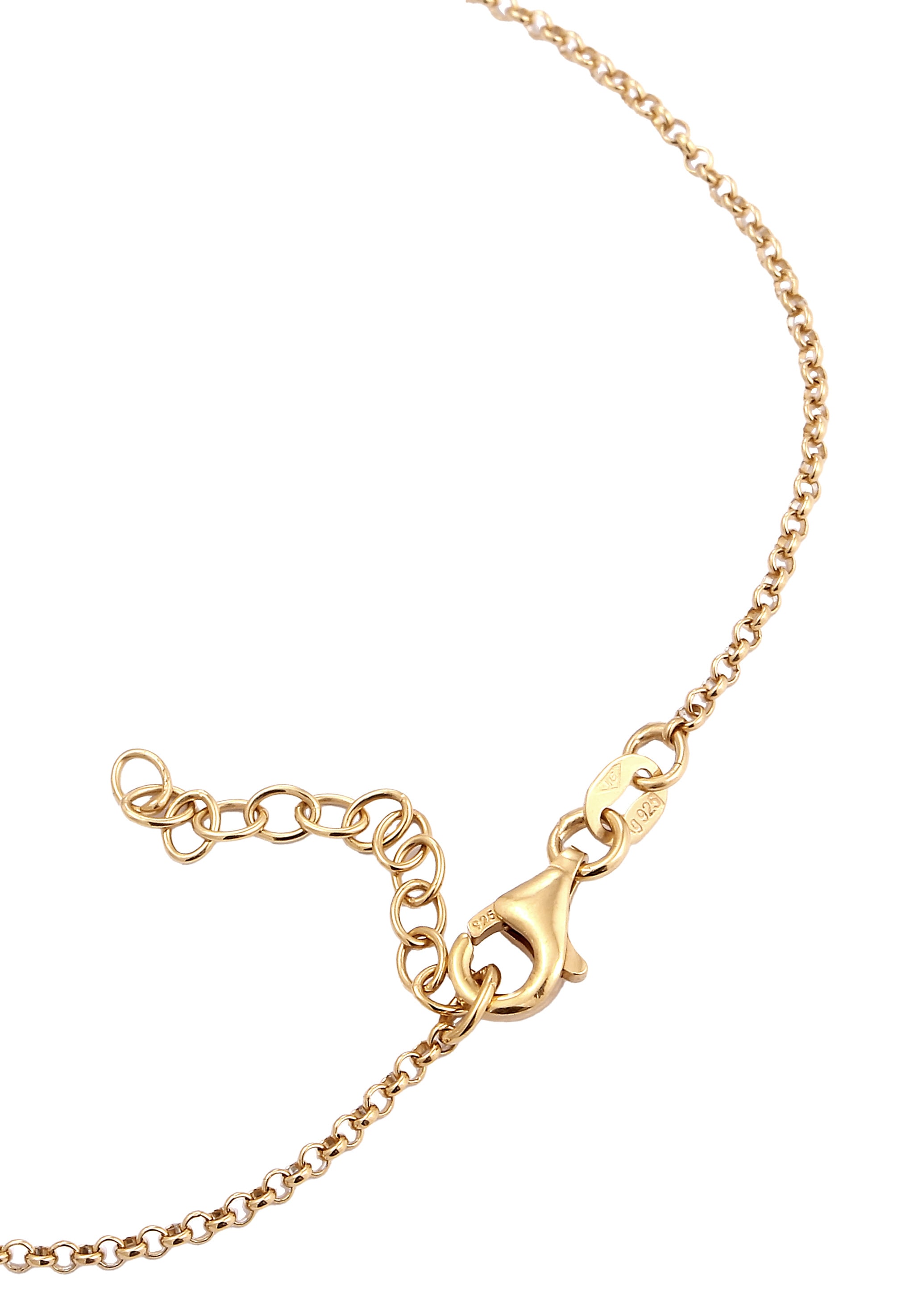 Elli Fußkette »Fußschmuck Plättchen Vintage Style 925 Sterling Silber«