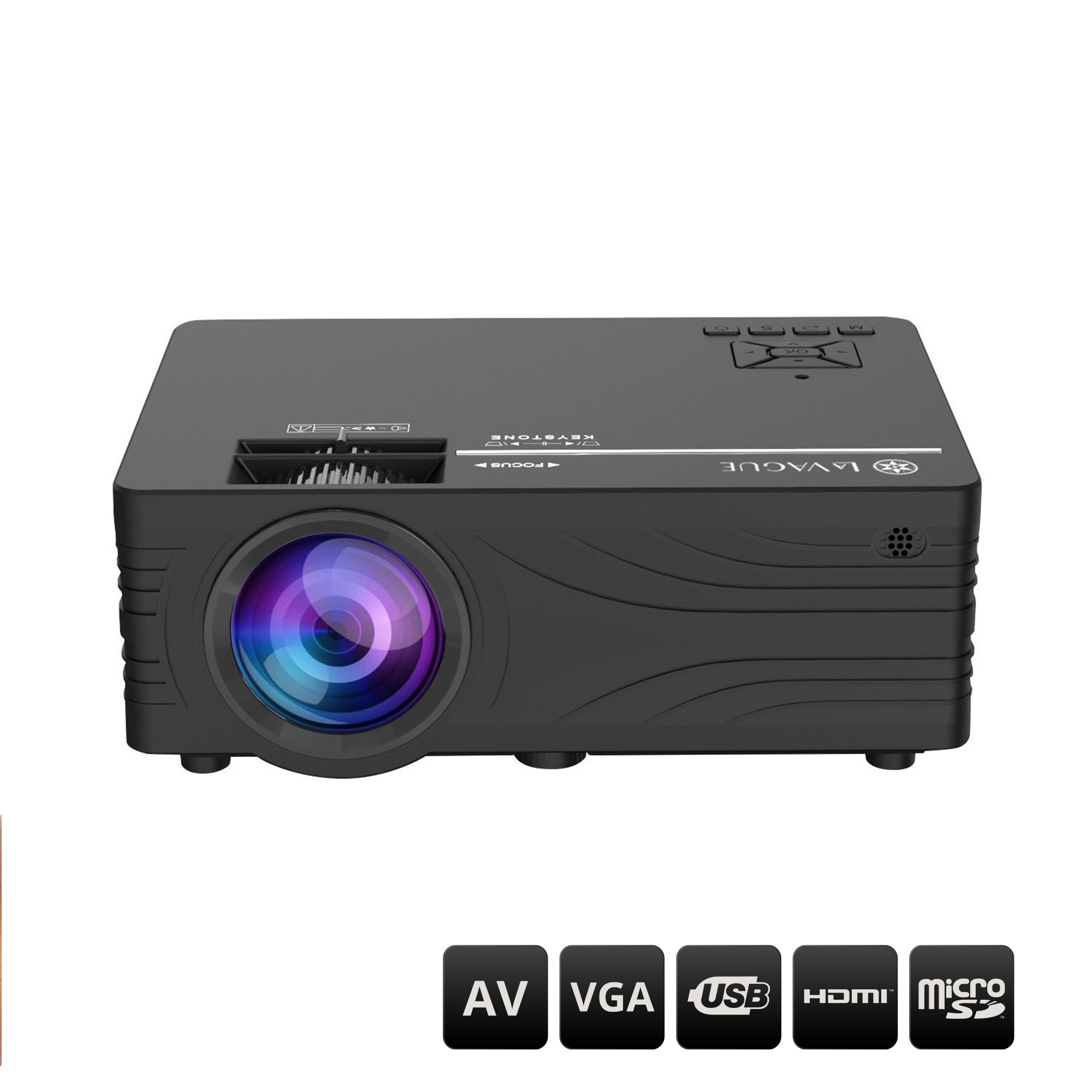 LA VAGUE LCD-Beamer »LED-Projektor LV-HD200«, Interner Lautsprecher