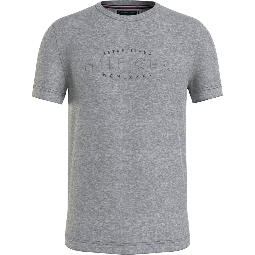 Tommy Hilfiger Rundhalsshirt »HILFIGER CURVE LOGO TEE«