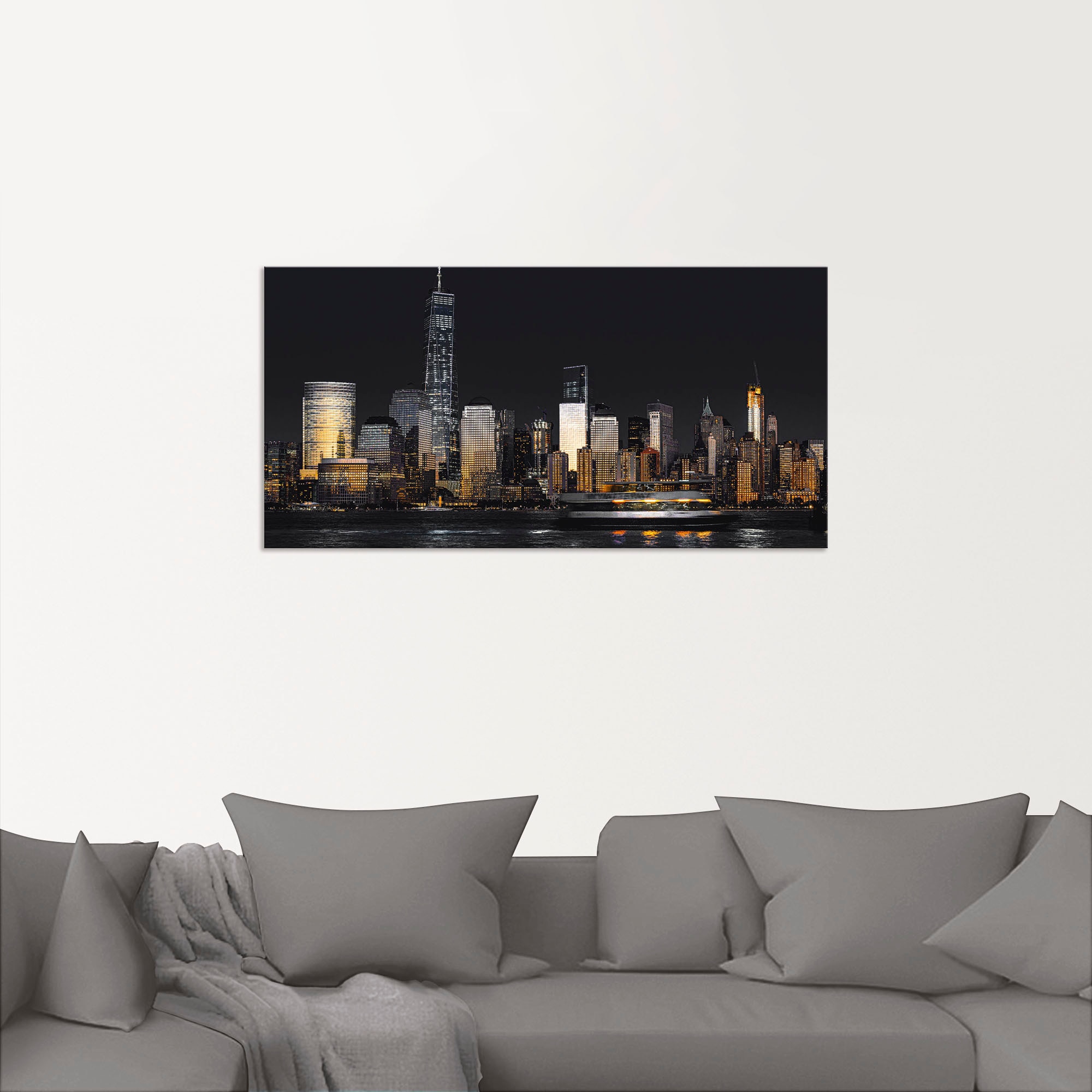 Artland Wandbild »New York Financial Distrikt«, New York, (1 St.), als Alubild, Outdoorbild, Leinwandbild in verschied. Größen