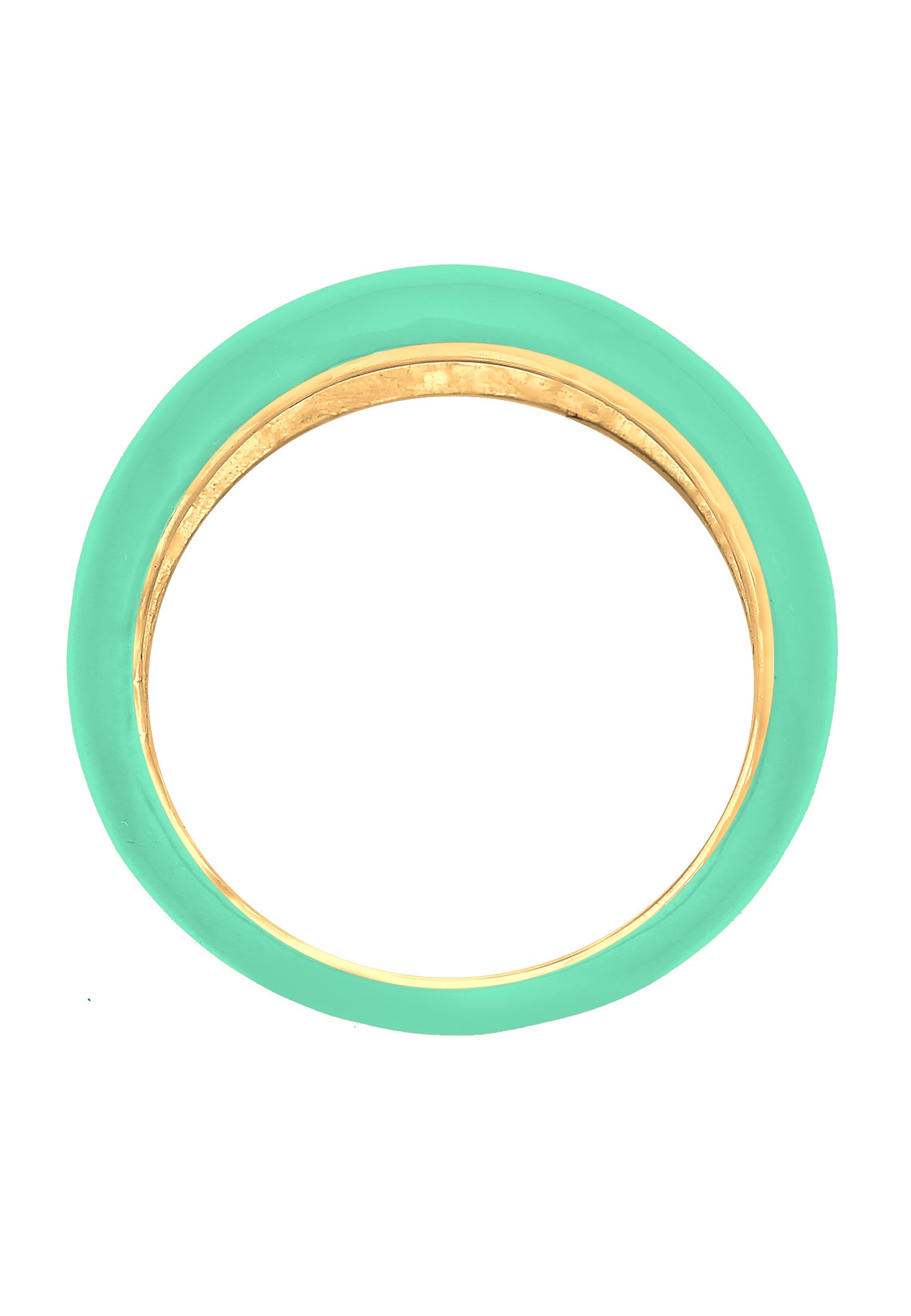 Elli Silberring »Ring Bandring Stapelring Emaille 925er Silber vergoldet«