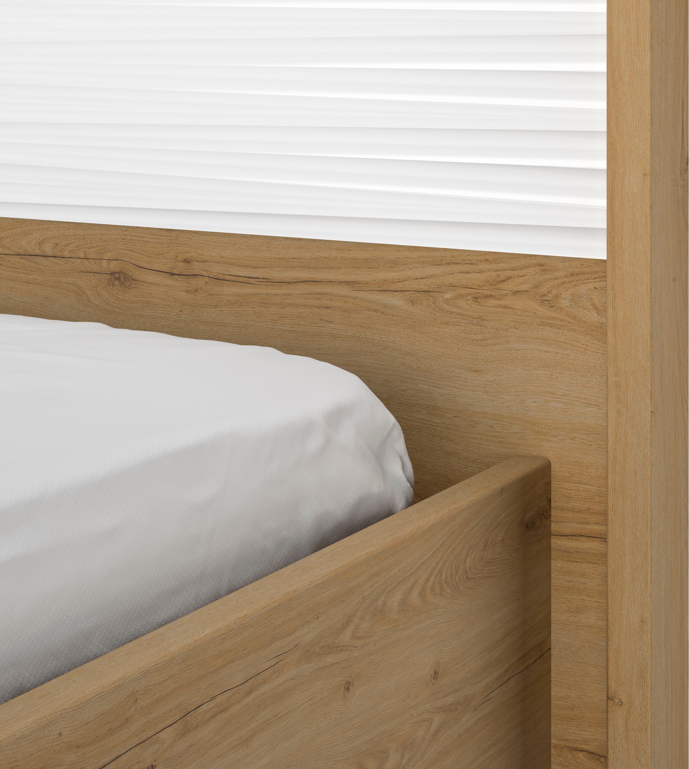 Gami Einzelbett, Kopfteil mit Relief