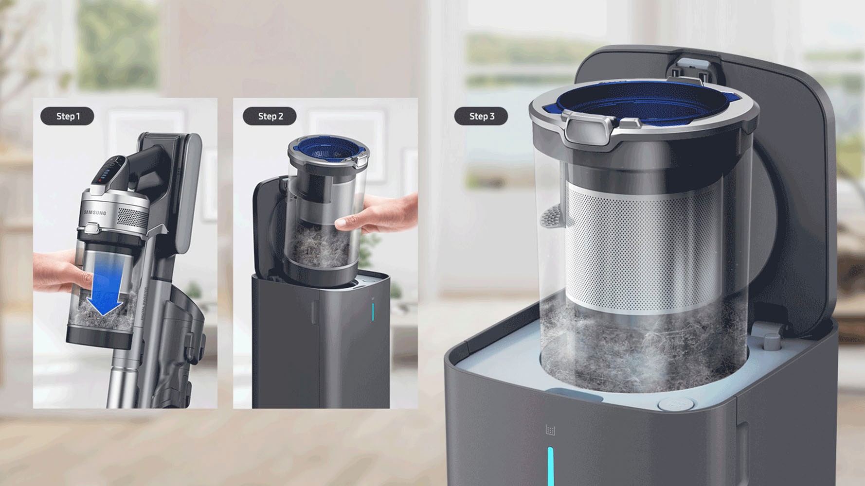 Samsung Akku-Handstaubsauger »Jet 85 Complete Clean+, VS20C85G4PB/WD«