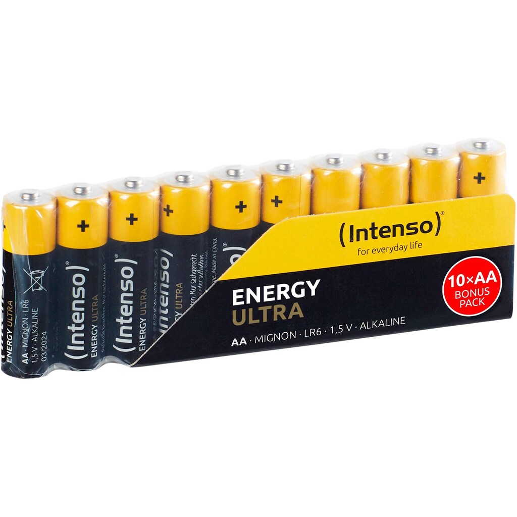 Intenso Batterie »10er Pack Energy Ultra AA LR6«, (10 St.)