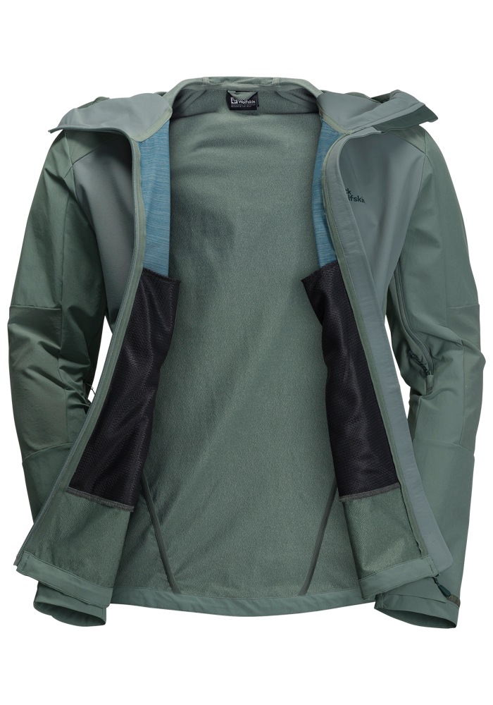 Jack Wolfskin Outdoorjacke »KAMMWEG JKT M«, mit Kapuze