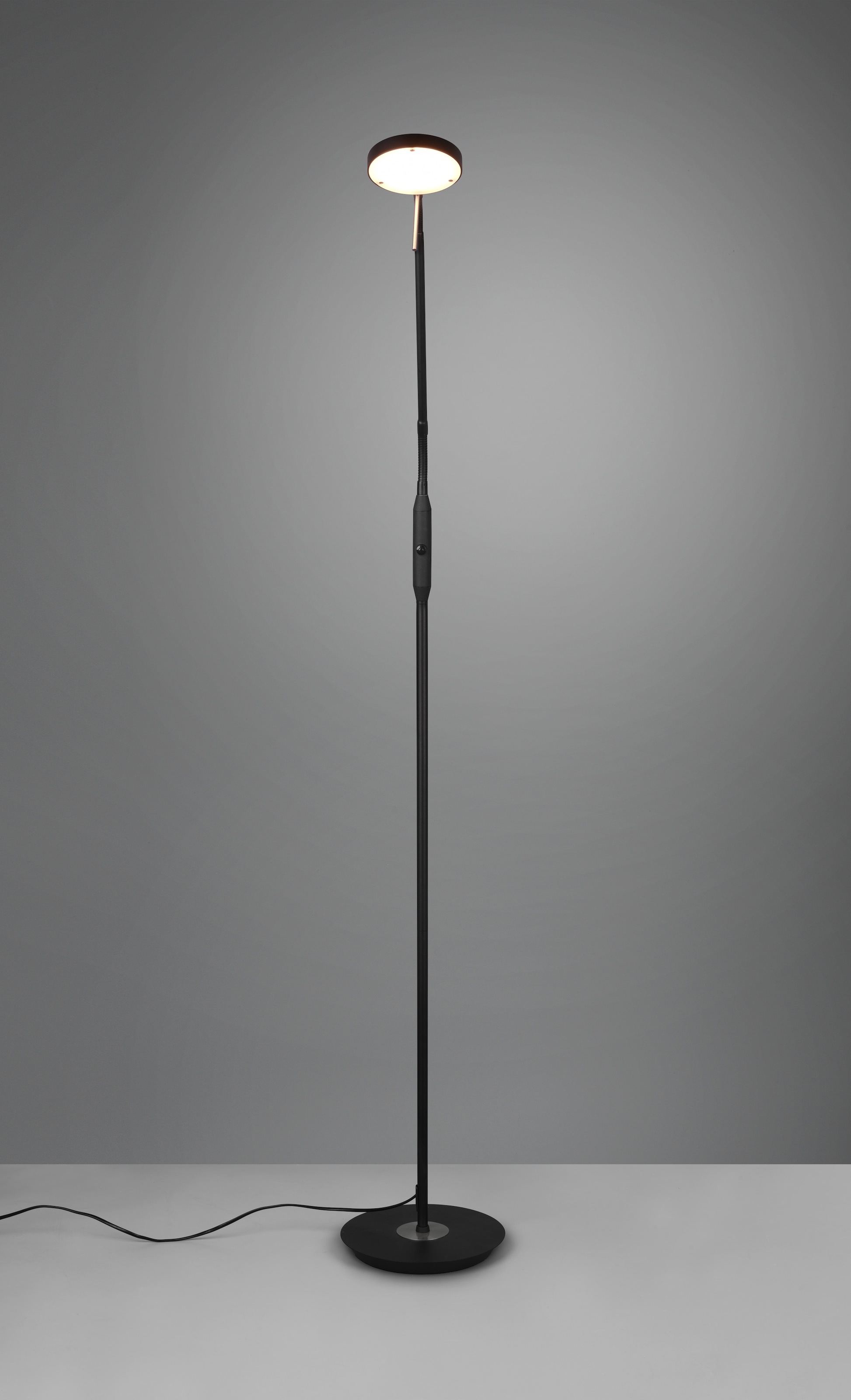 TRIO Leuchten LED Stehlampe »MONZA, Stehleuchte mit Sensordimmer Lichtfarbe einstellbar 2300-4000K«, 1 flammig, Leuchtmittel LED-Board | LED fest integriert, Leuchtenkopf flexibel verstellbar Memoryfunktion Höhe 145-160 cm