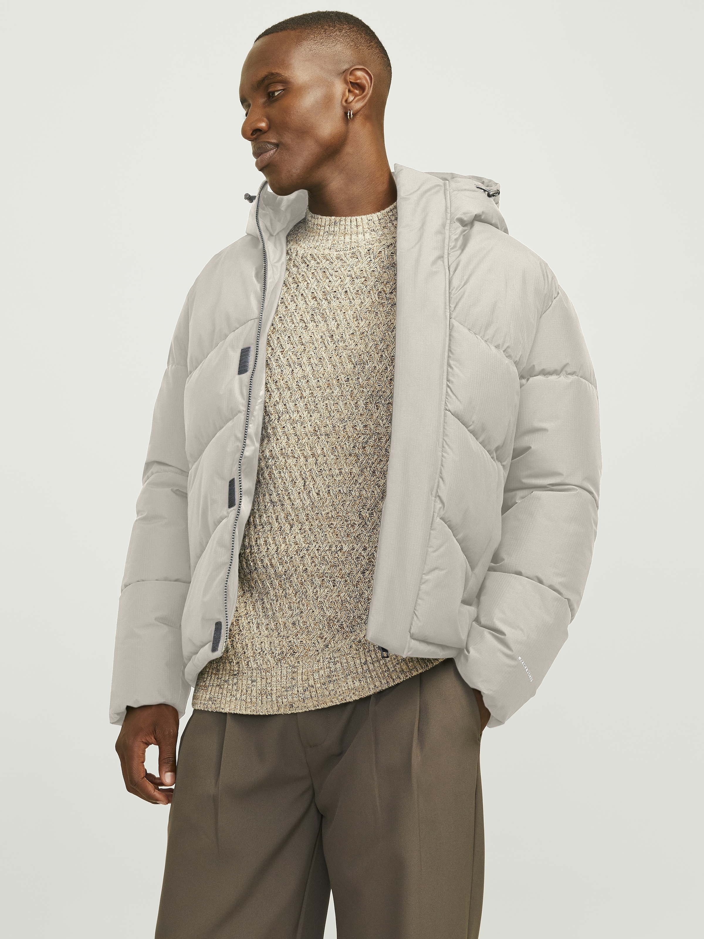 Steppjacke »JJWORLD PUFFER JACKET«, mit Kapuze