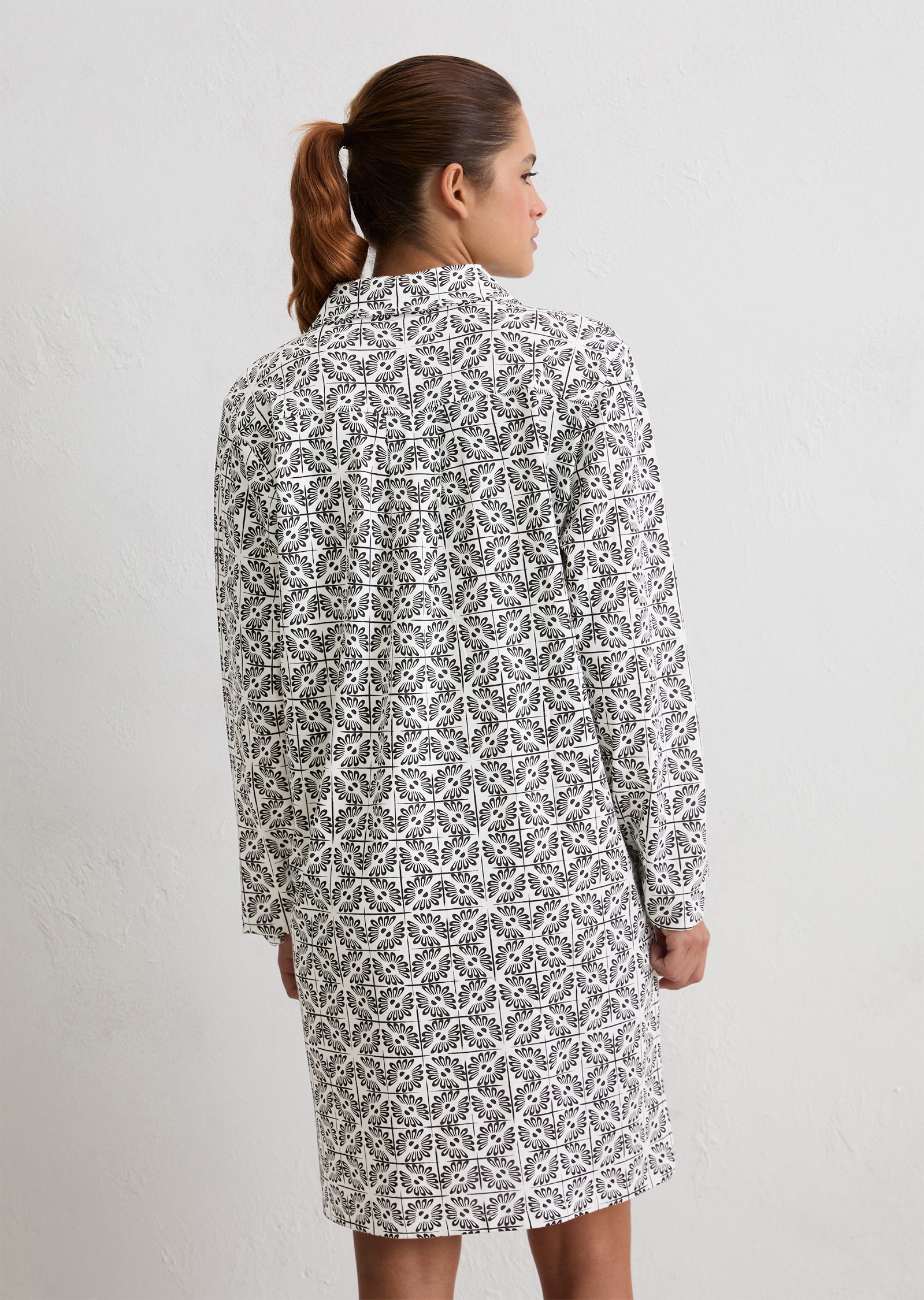 Marc O'Polo Nachthemd »Mix-n-Match Cotton« dezente Knopfleiste, Langarm, Cotton