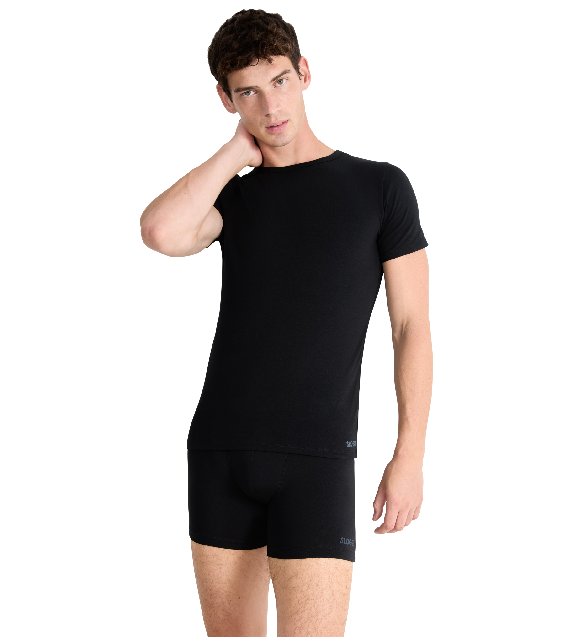 sloggi Unterhemd »men GO ABC 2.0 O-Neck 2P«, (2er Pack), Rundhalsausschnitt, Slim Fit, weich, elastisch