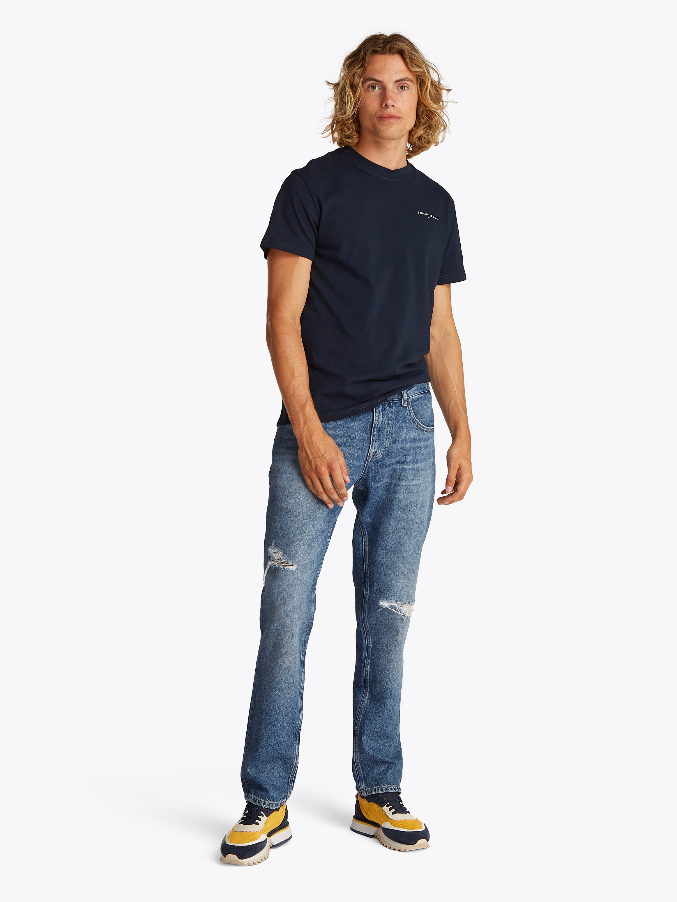 Tommy Jeans Slim-fit-Jeans »Scanton Slim Denim«, Mit Gürtelschlaufen