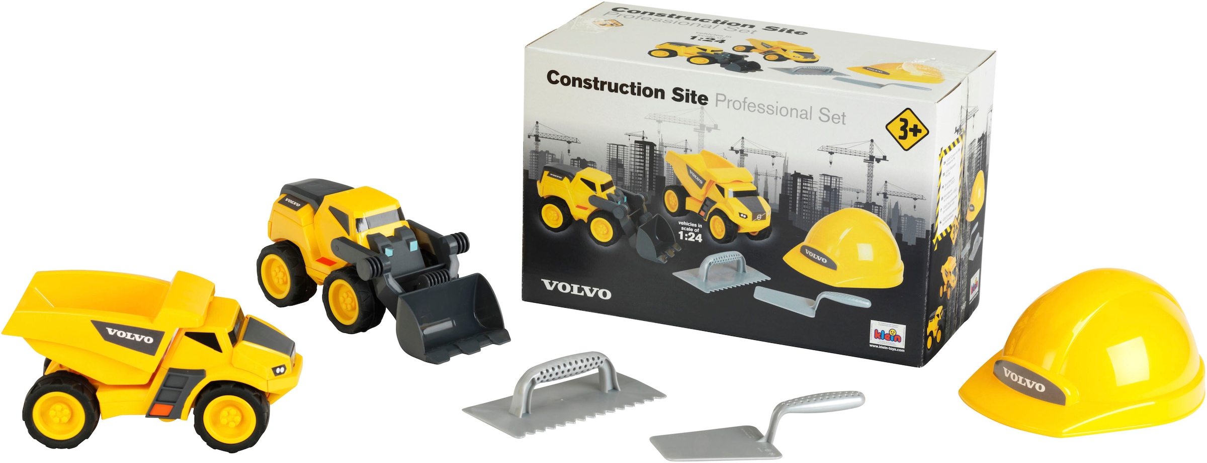 Klein Spielzeug-Radlader »Volvo Power - Baustellen Profi Set«