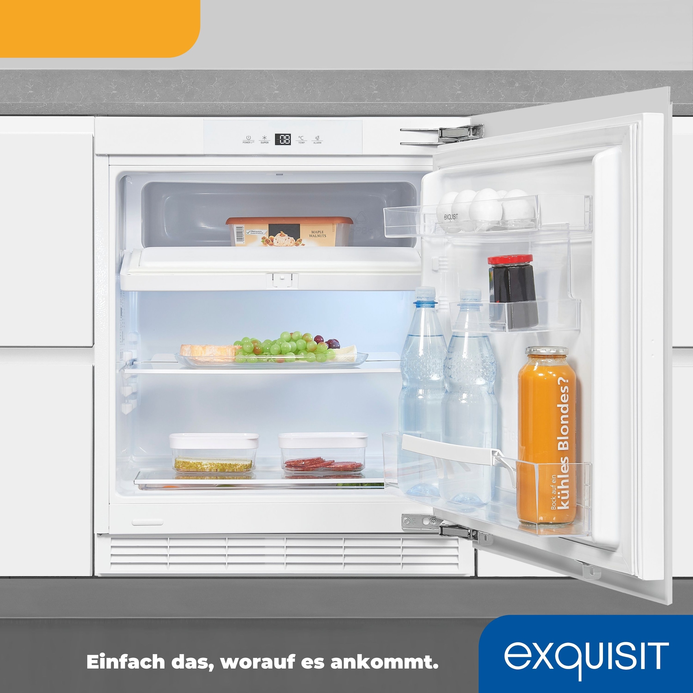 exquisit Einbaukühlschrank »UKS130-4-FE-010E«