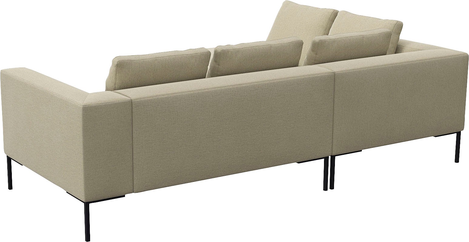 FLEXLUX Ecksofa »Loano, superbequemer Sitzkomfort durch Kaltschaum im Sitz, L-Form«, modernes Sofa, frei im Raum stellbar, lose Kissen, hoher Fuß