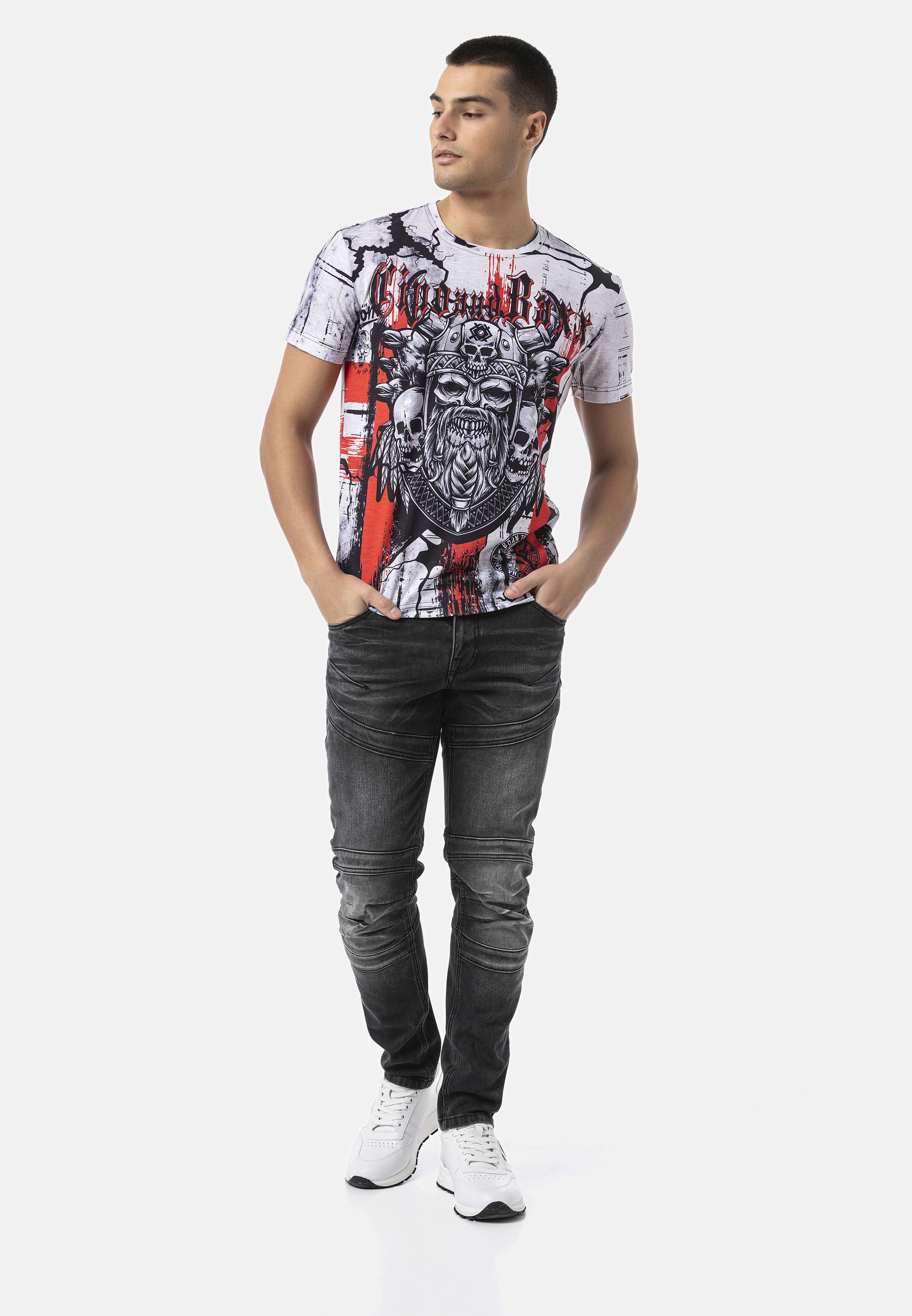 Cipo & Baxx 5-Pocket-Jeans »Cipo & Baxx Jeanshose CD876« mit stylischer Waschung