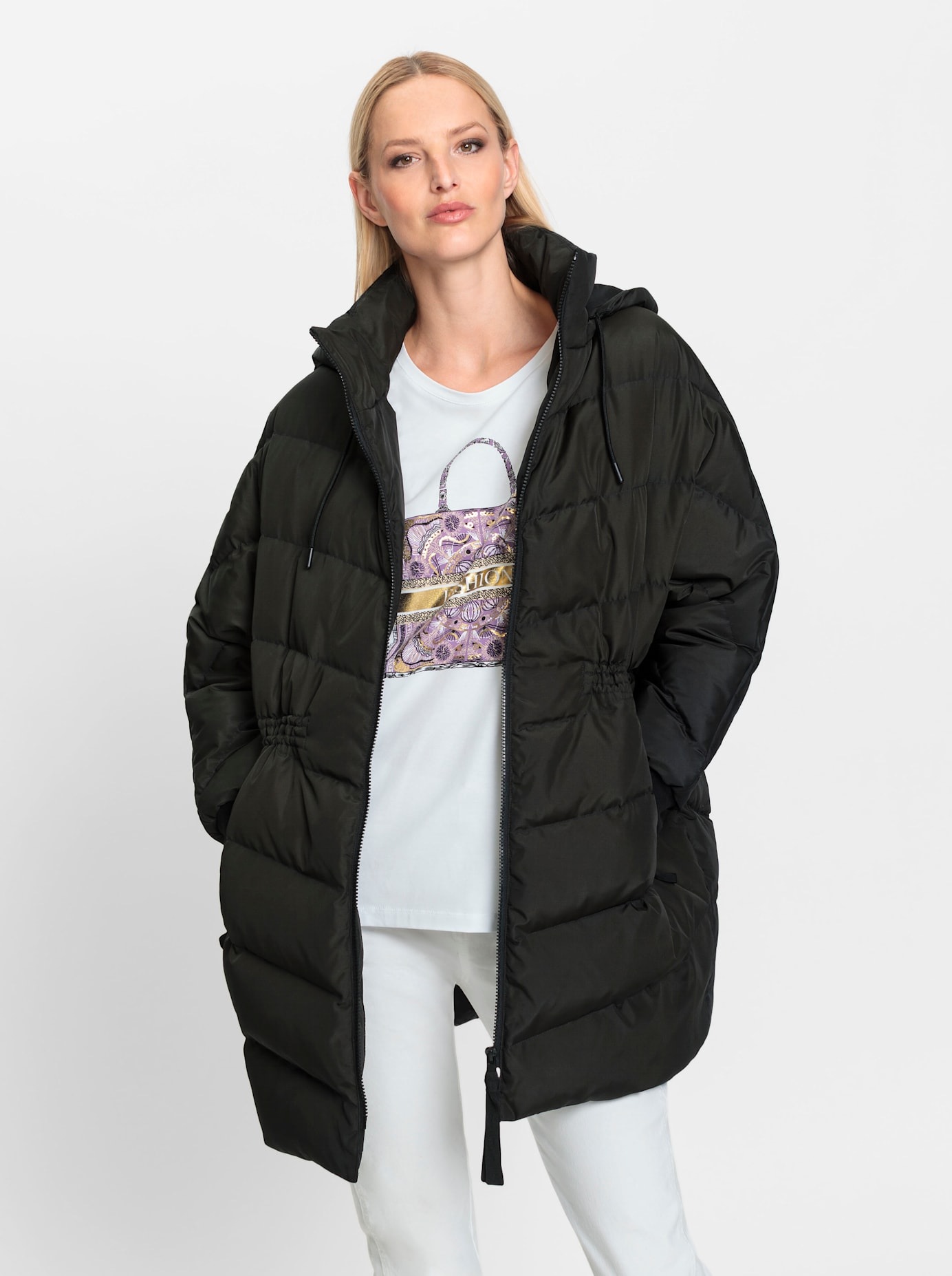 heine Steppjacke, mit Kapuze