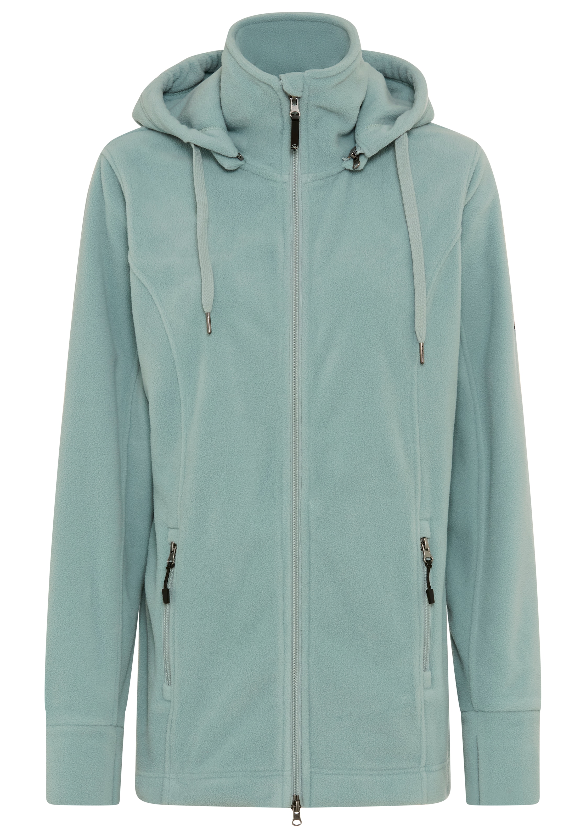 Polarino Fleecejacke »Große Größen« mit Kapuze für kalte Tage,  aus Fleece,  sportlicher Stil,  atmungsaktiv