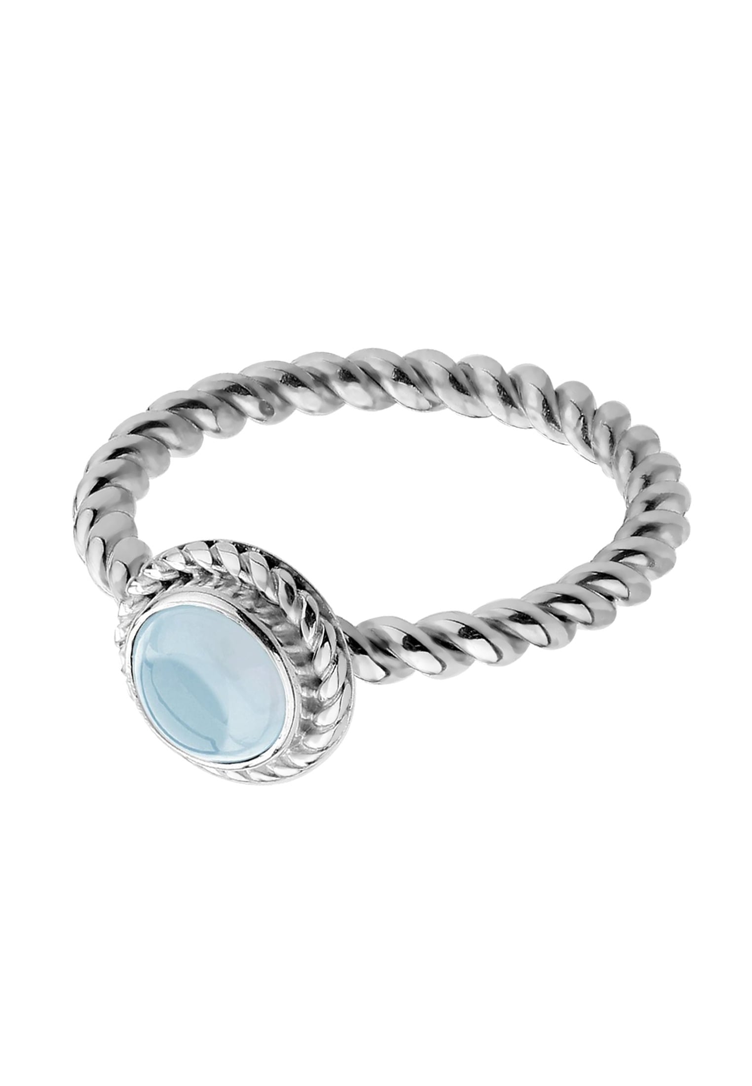 Nenalina Silberring »Ring Aquamarin Geburtsstein März Trend Stilvoll 925 Silber«