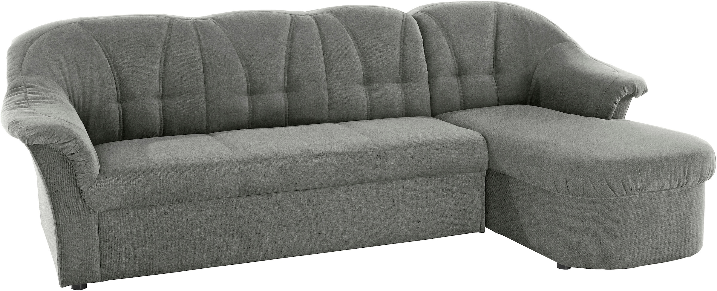 DOMO collection Ecksofa »Pegnitz, elegante Rückensteppung,  komfortabel, L-Form« wahlweise mit Bettfunktion