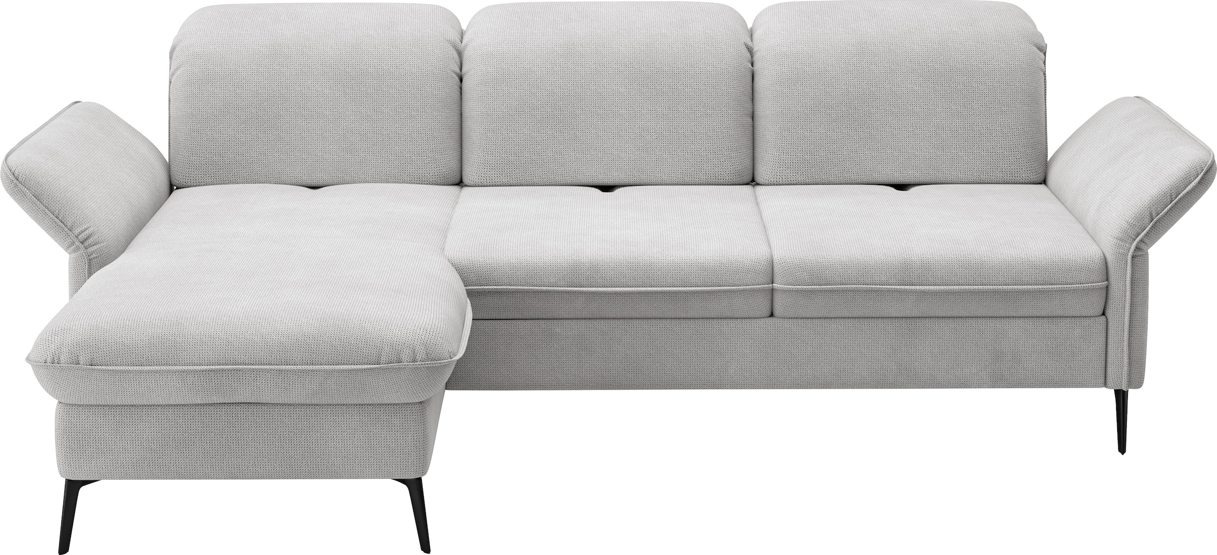 sit&more Ecksofa »Emely, inkl. Sitztiefenverstellung«, wahlweise mit Bettfunktion,Bettkasten,Kopf- & Armteilverstellung
